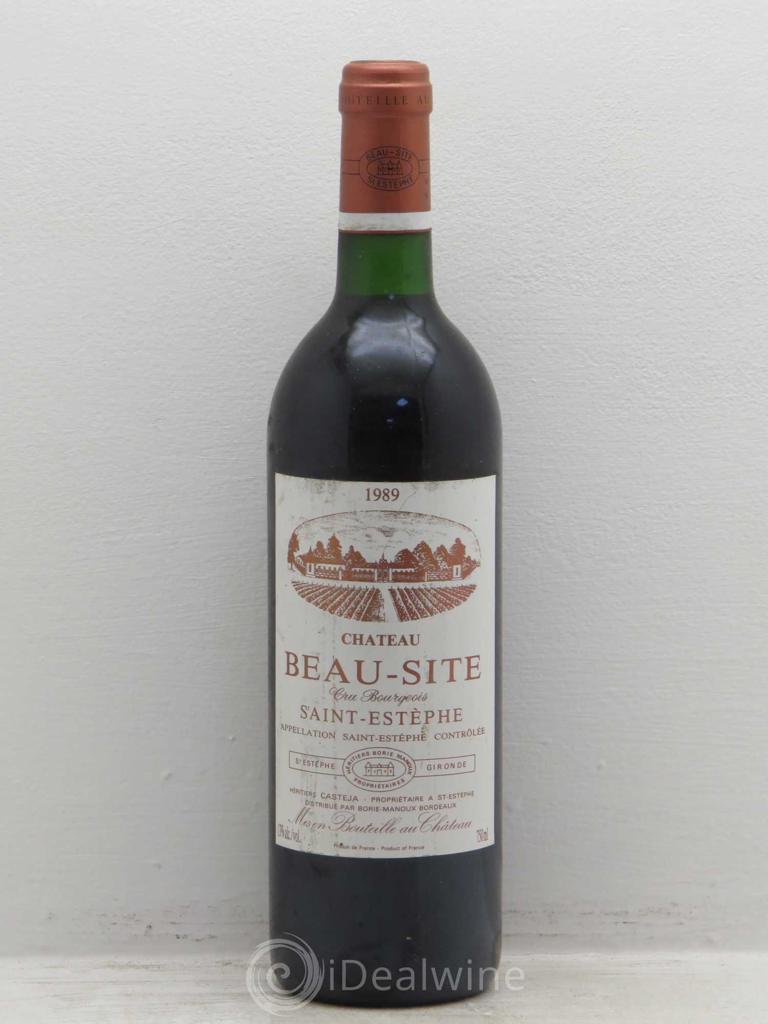 Château Beau Site Cru Bourgeois 1989 - Lot de 1 bouteille - 0