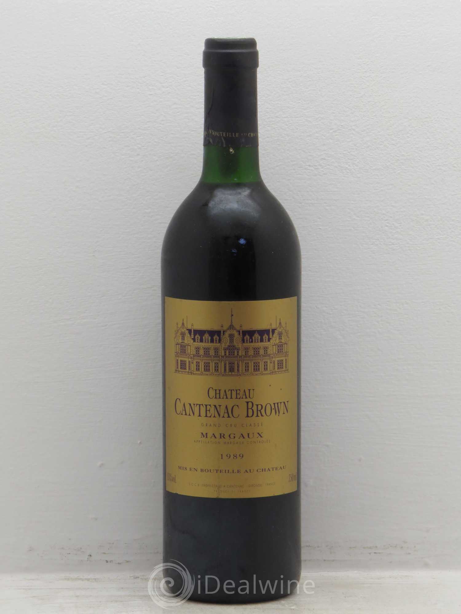 Château Cantenac Brown 3ème Grand Cru Classé 1989 - Lot de 1 bouteille - 0