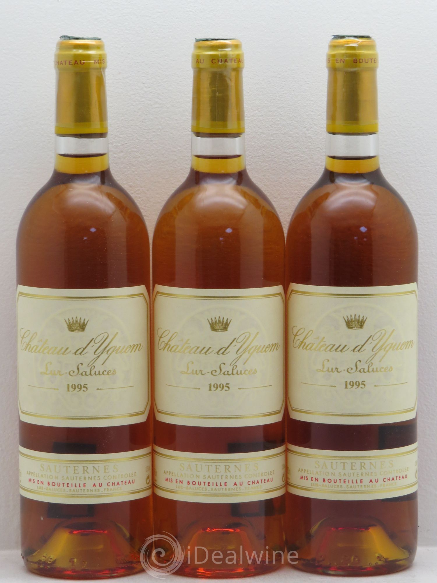 Château d' Yquem 1er Cru Classé Supérieur 1995 - Lotto di 3 bottiglie - 0