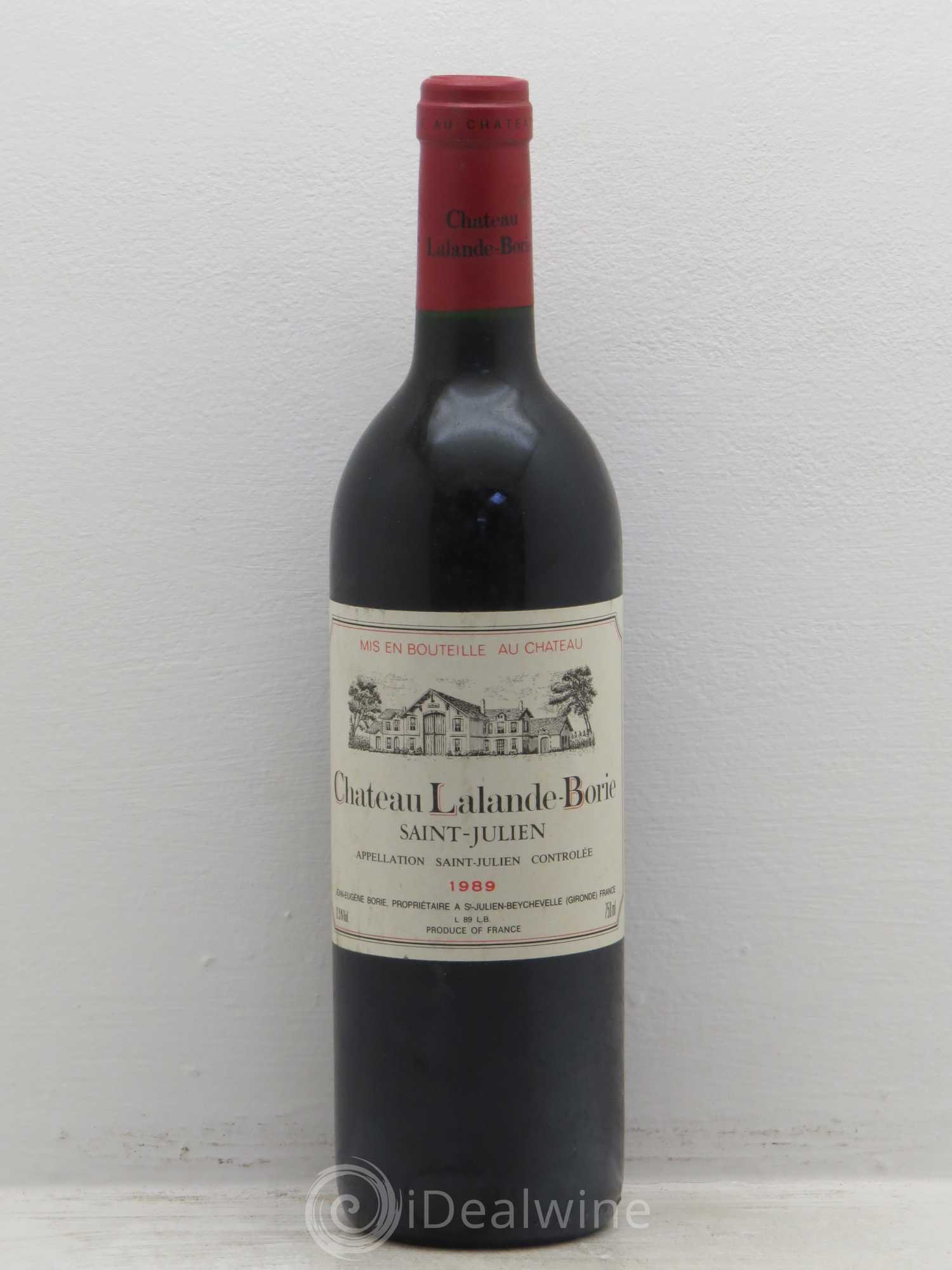 Château Lalande Borie 1989 - Lot de 1 bouteille - 0