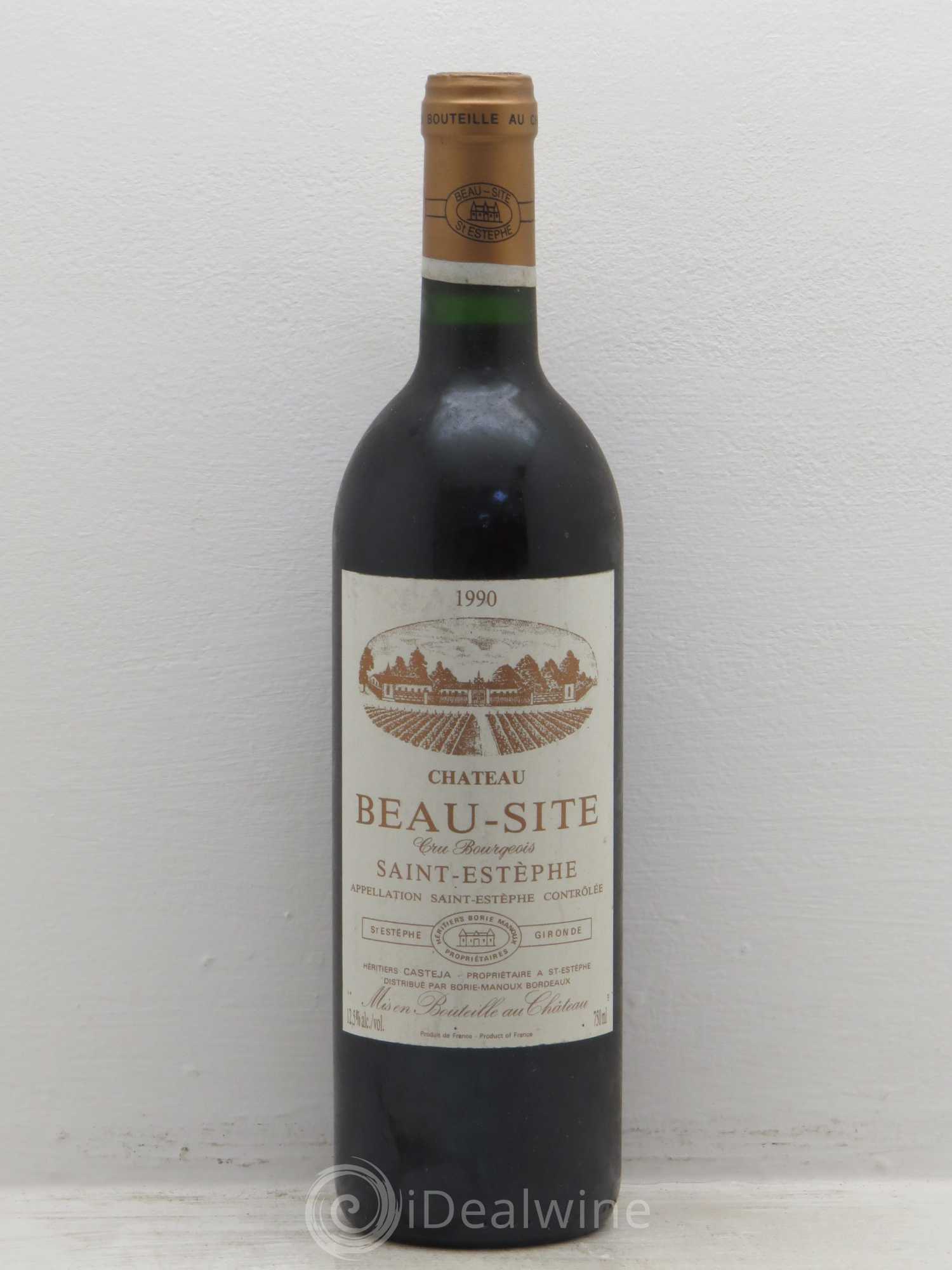 Château Beau Site Cru Bourgeois 1990 - Lot de 1 bouteille - 0
