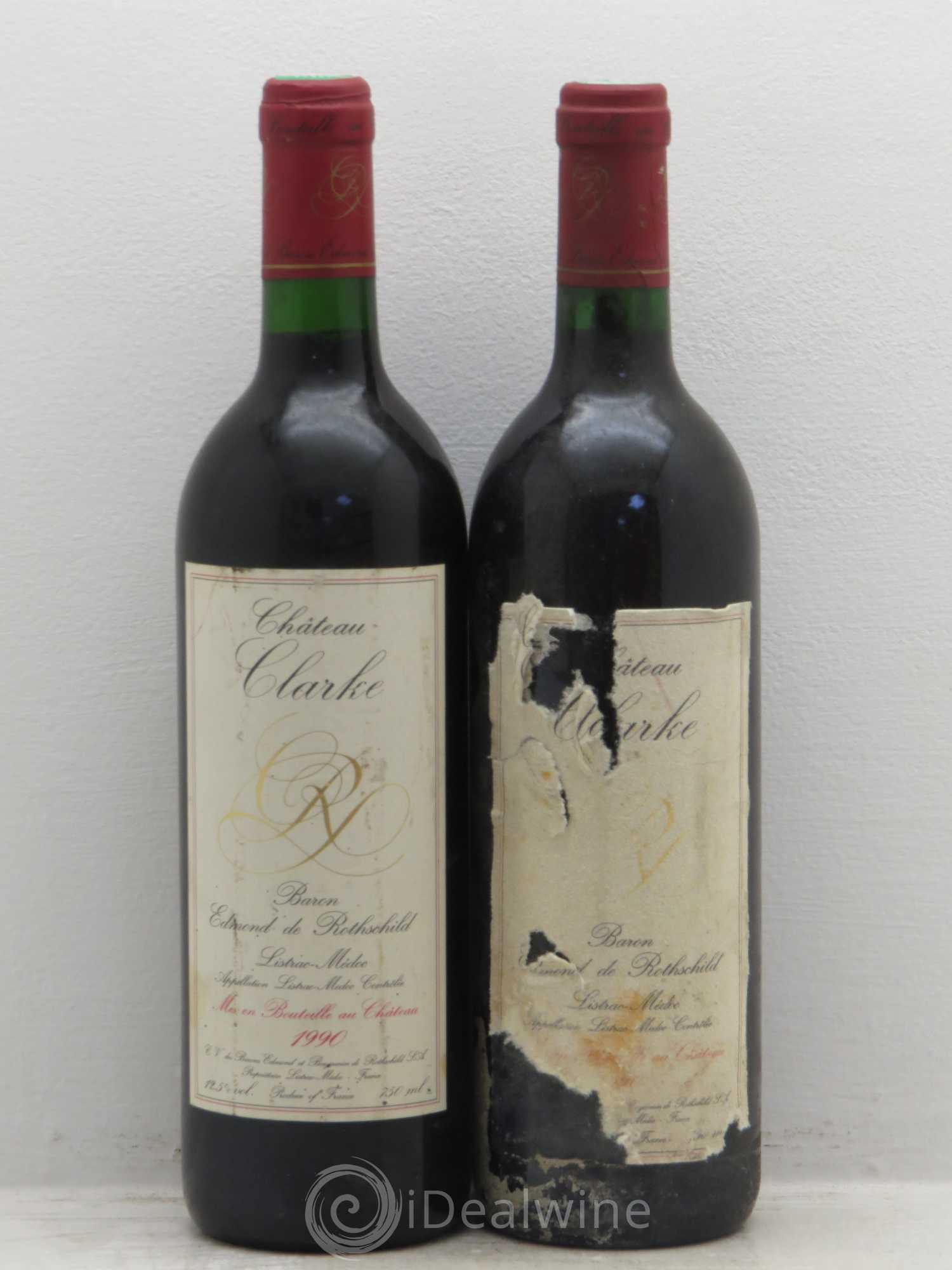 Château Clarke 1990 - Lot de 2 bouteilles - 0