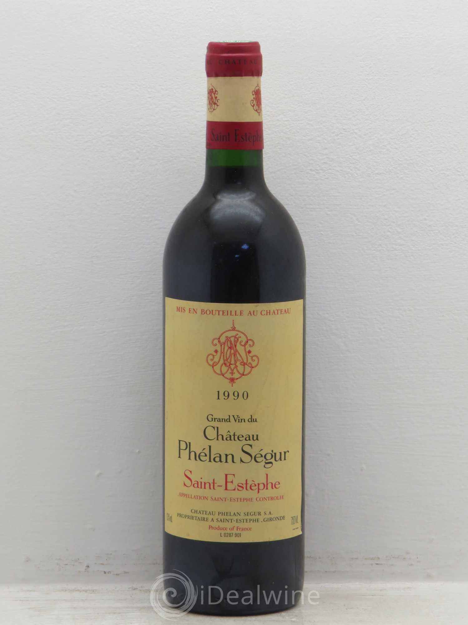 Château Phélan Ségur 1990 - Lot de 1 bouteille - 0