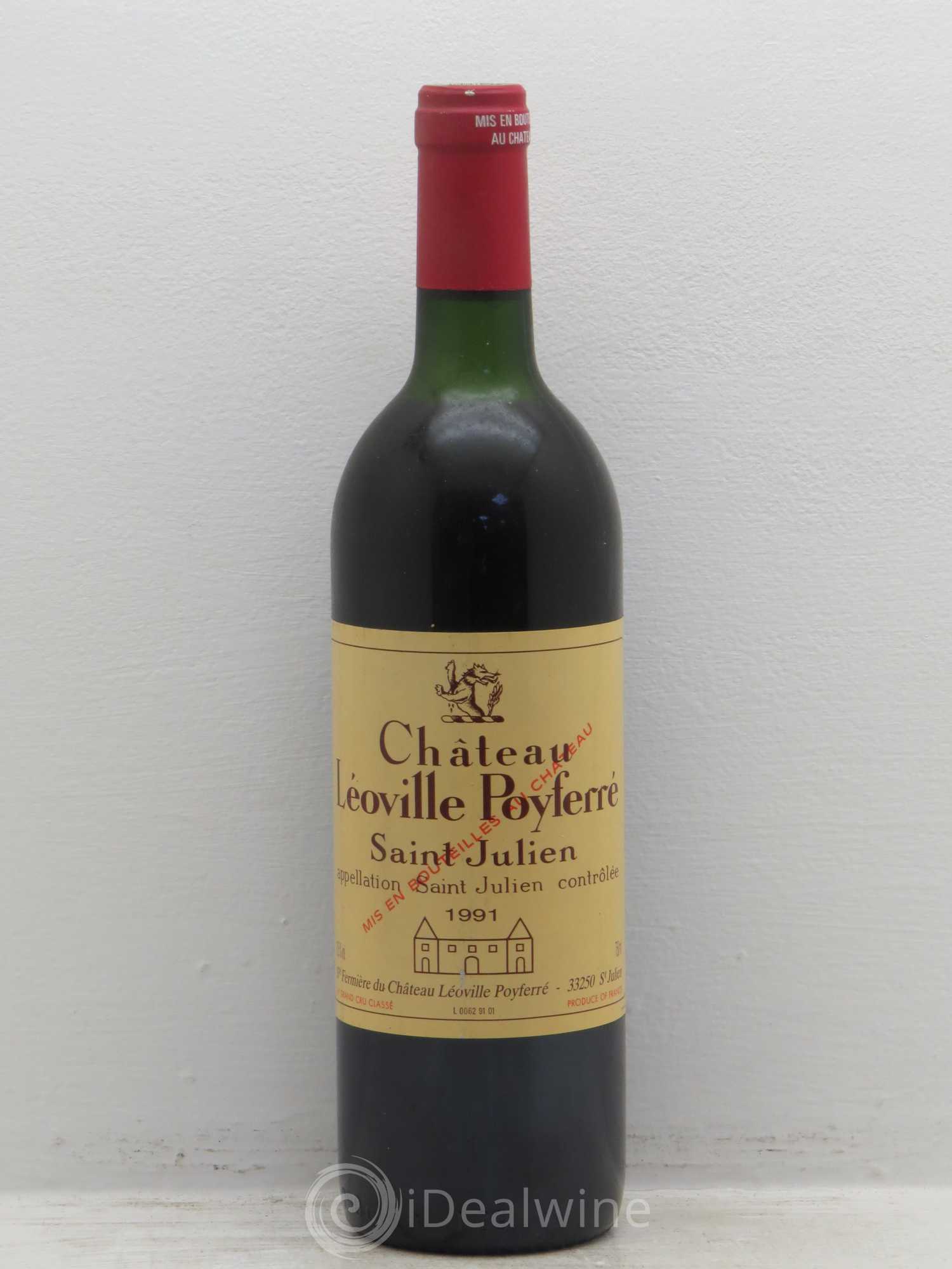 Château Léoville Poyferré 2ème Grand Cru Classé 1991 - Lot de 6 bouteilles - 0
