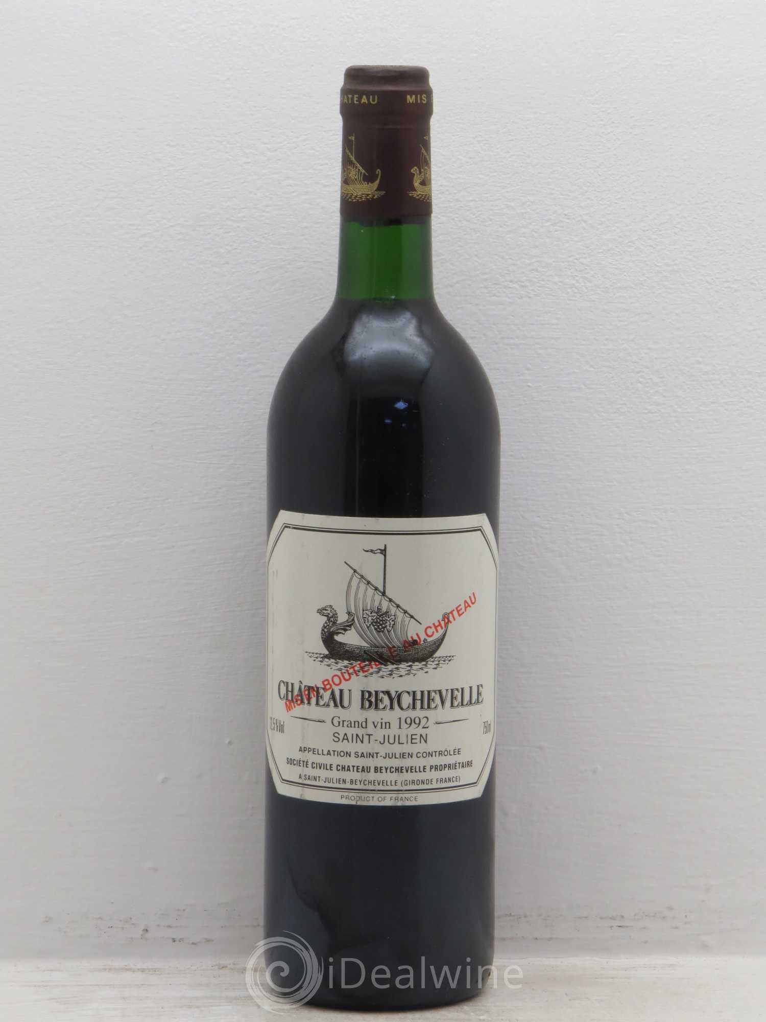 Château Beychevelle 4ème Grand Cru Classé 1992 - Lot de 1 bouteille - 0