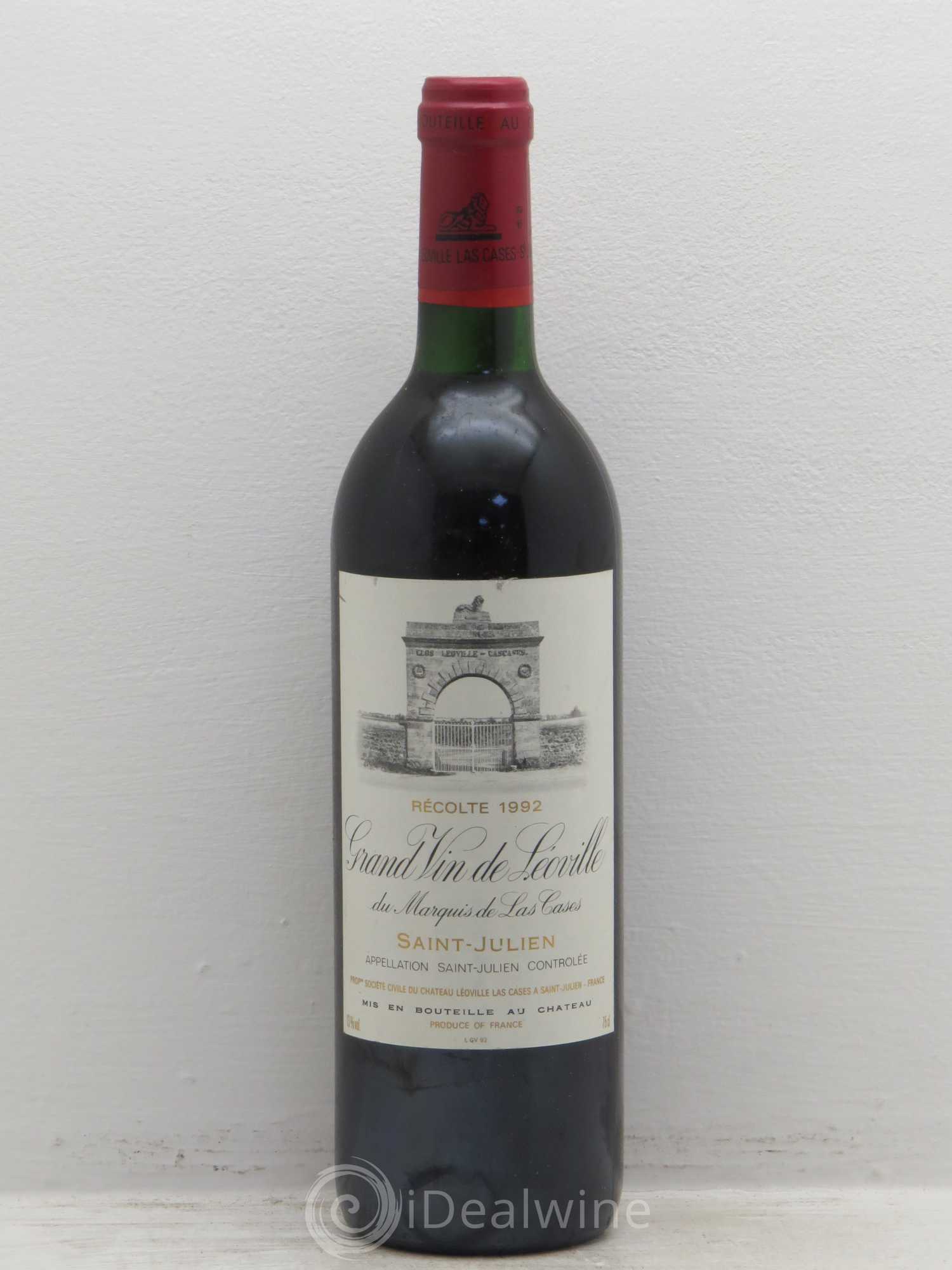 Château Léoville Las Cases 2ème Grand Cru Classé 1992 - Lot de 6 bouteilles - 0