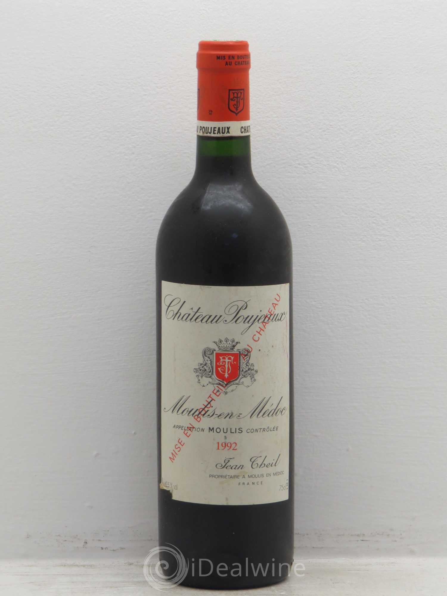 Château Poujeaux 1992 - Lot de 1 bouteille - 0