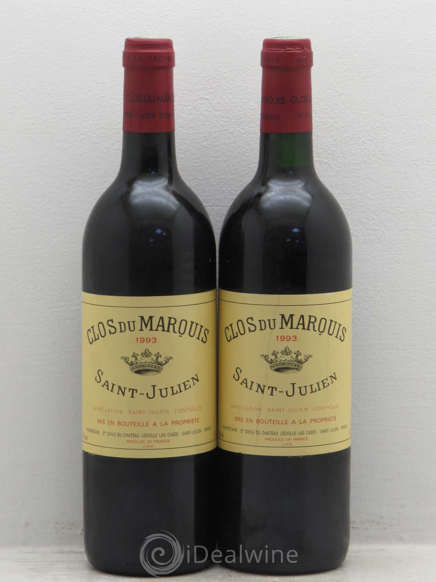 Clos du Marquis 1993 - Lot de 2 bouteilles - 0
