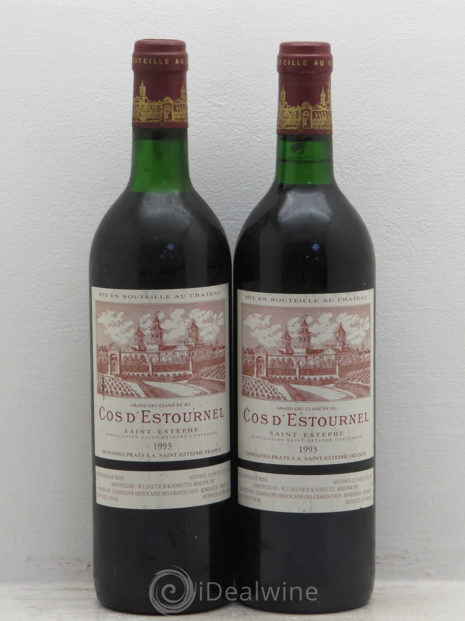 Cos d'Estournel 2ème Grand Cru Classé 1993 - Lot de 2 bouteilles - 0