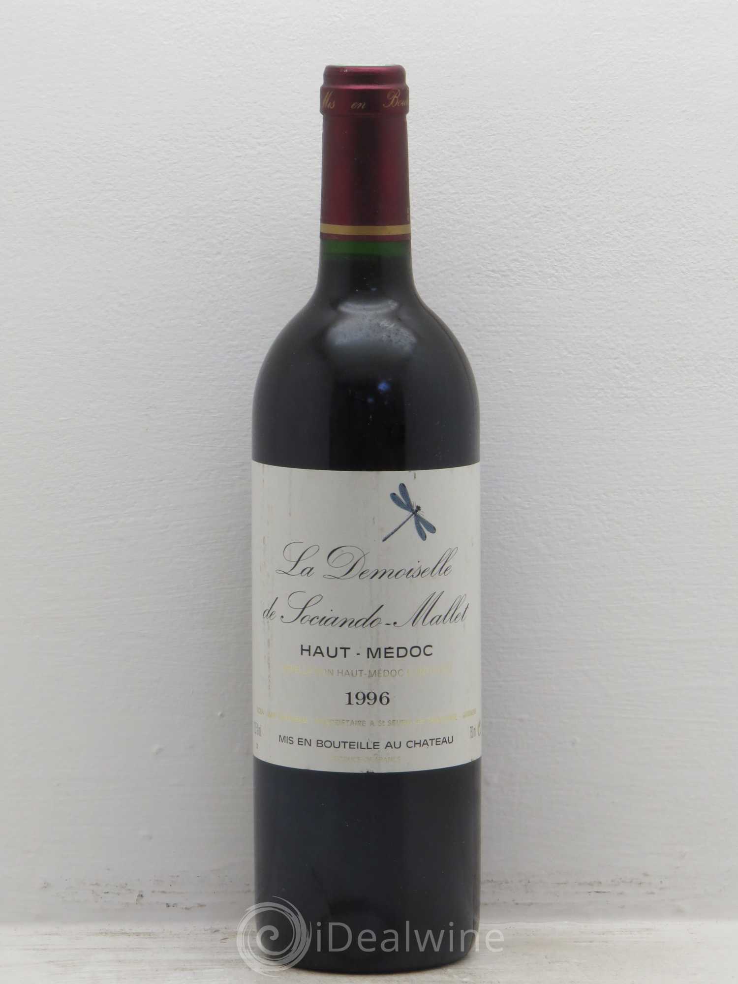Demoiselle de Sociando Mallet Second Vin 1996 - Lot de 1 bouteille - 0