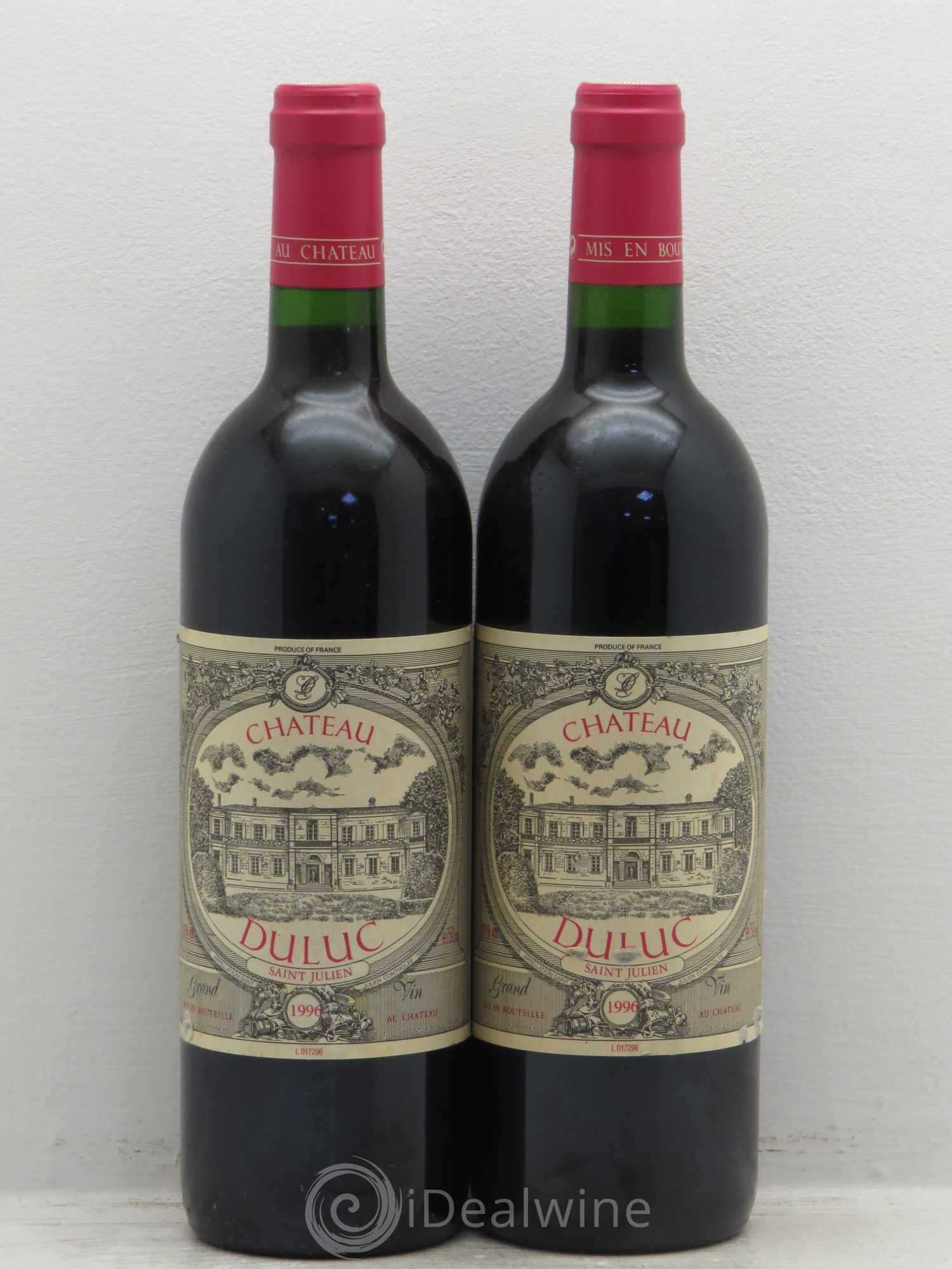 Duluc de Branaire Second Vin 1996 - Lot de 2 bouteilles - 0