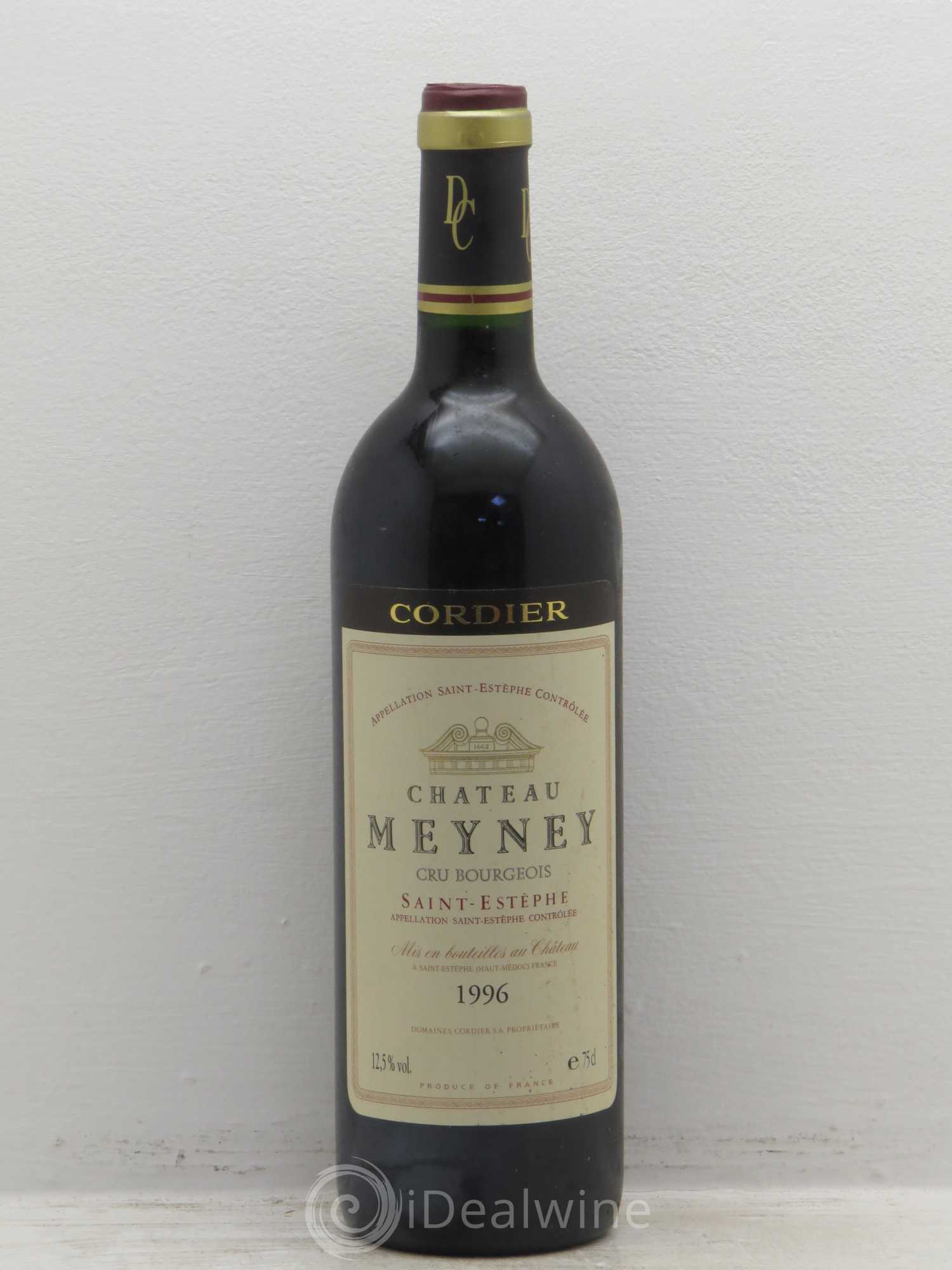 Château Meyney 1996 - Lot de 1 bouteille - 0