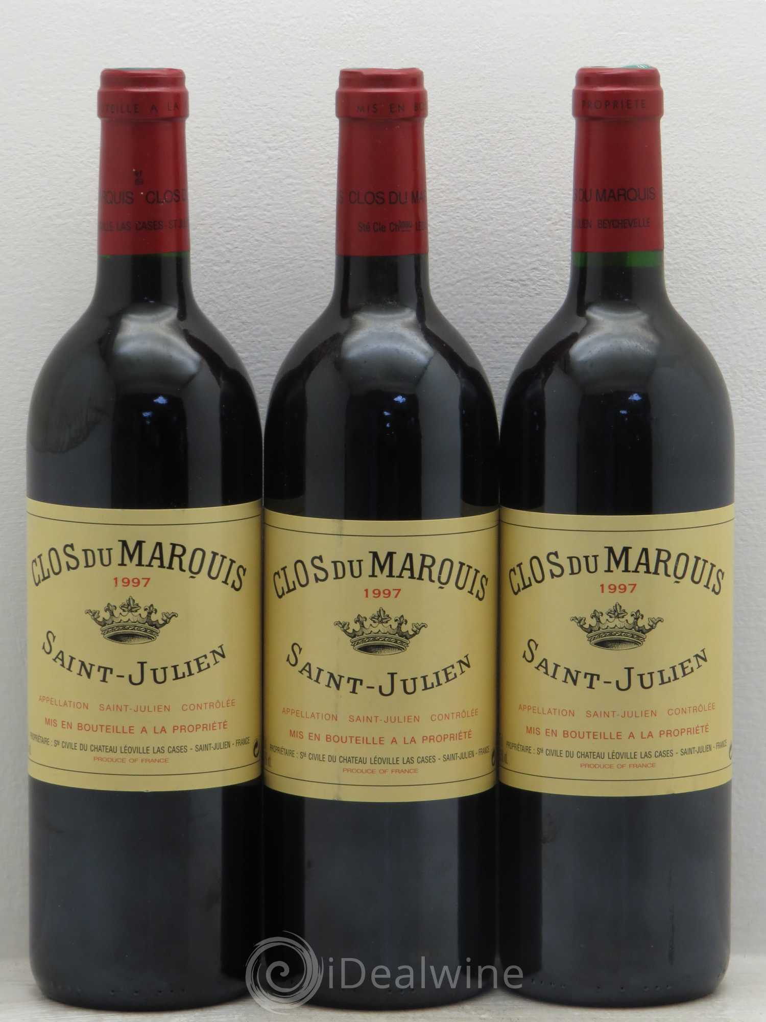 Clos du Marquis 1997 - Lot de 3 bouteilles - 0