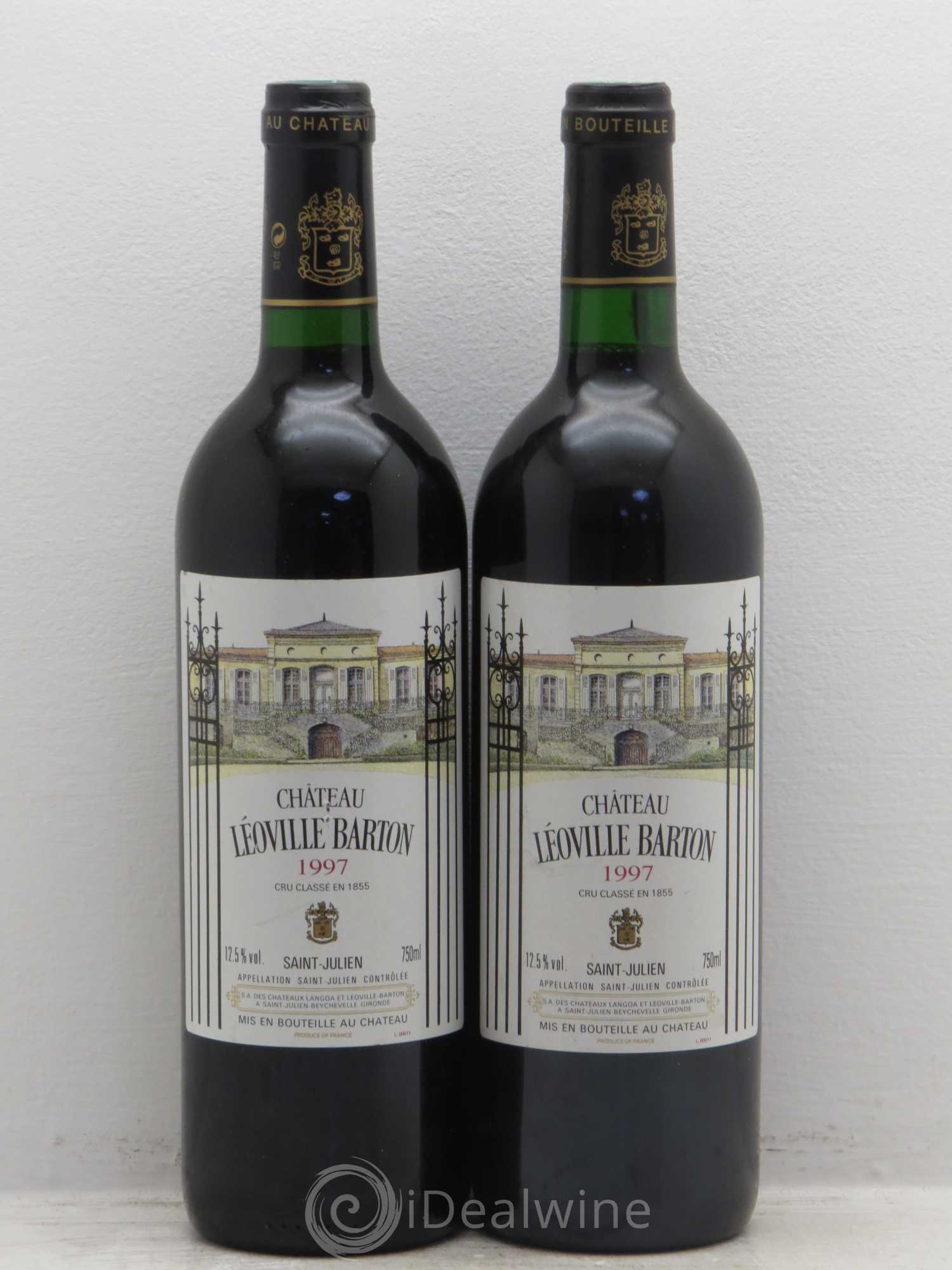Château Léoville Barton 2ème Grand Cru Classé 1997 - Lot de 2 bouteilles - 0