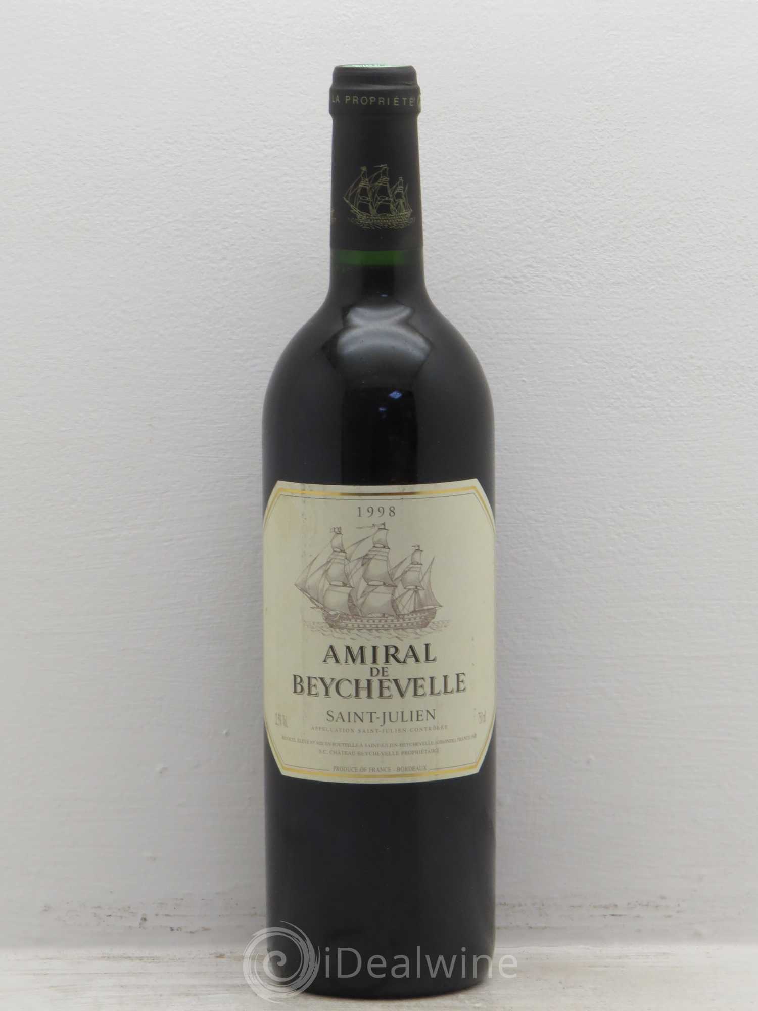 Amiral de Beychevelle Second Vin 1998 - Lot de 1 bouteille - 0