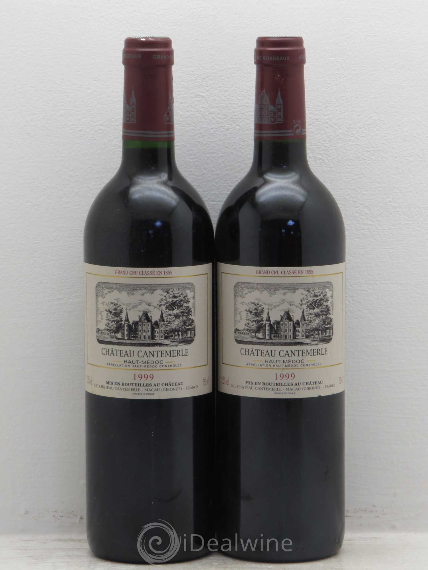 Château Cantemerle 5ème Grand Cru Classé 1999 - Lot de 2 bouteilles - 0