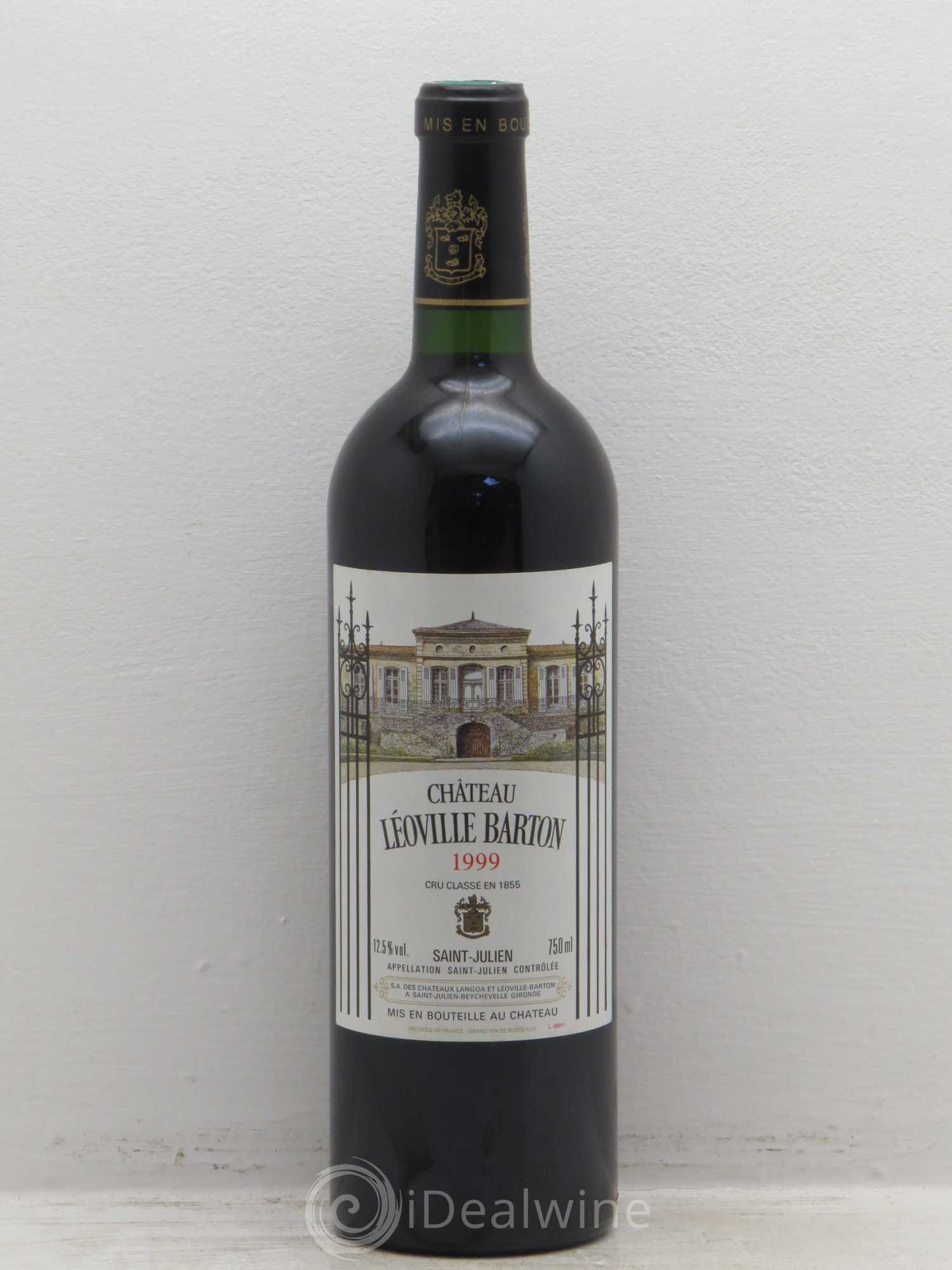 Château Léoville Barton 2ème Grand Cru Classé 1999 - Lot de 1 bouteille - 0
