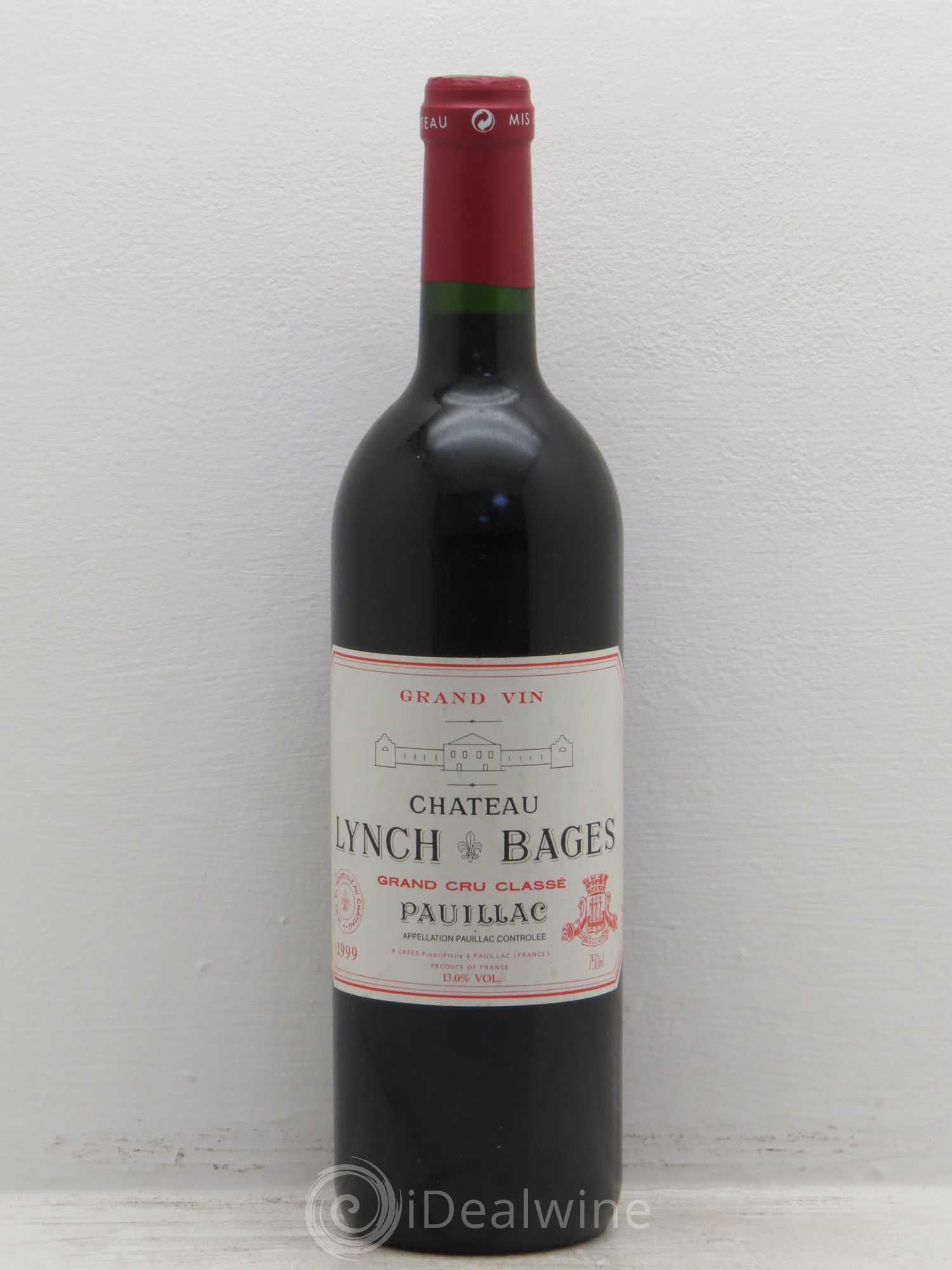 Château Lynch Bages 5ème Grand Cru Classé 1999 - Lot de 1 bouteille - 0