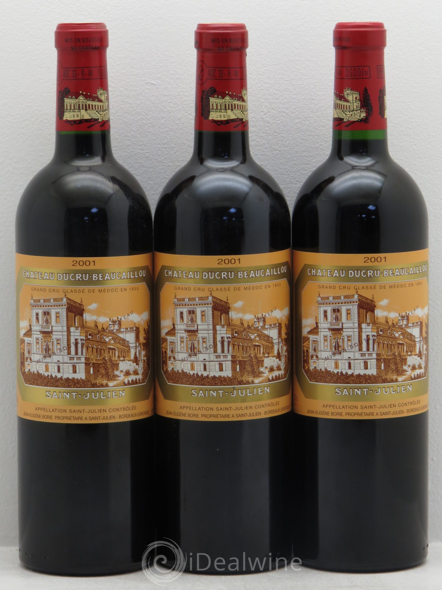 Château Ducru Beaucaillou 2ème Grand Cru Classé 2001 - Lot de 3 bouteilles - 0