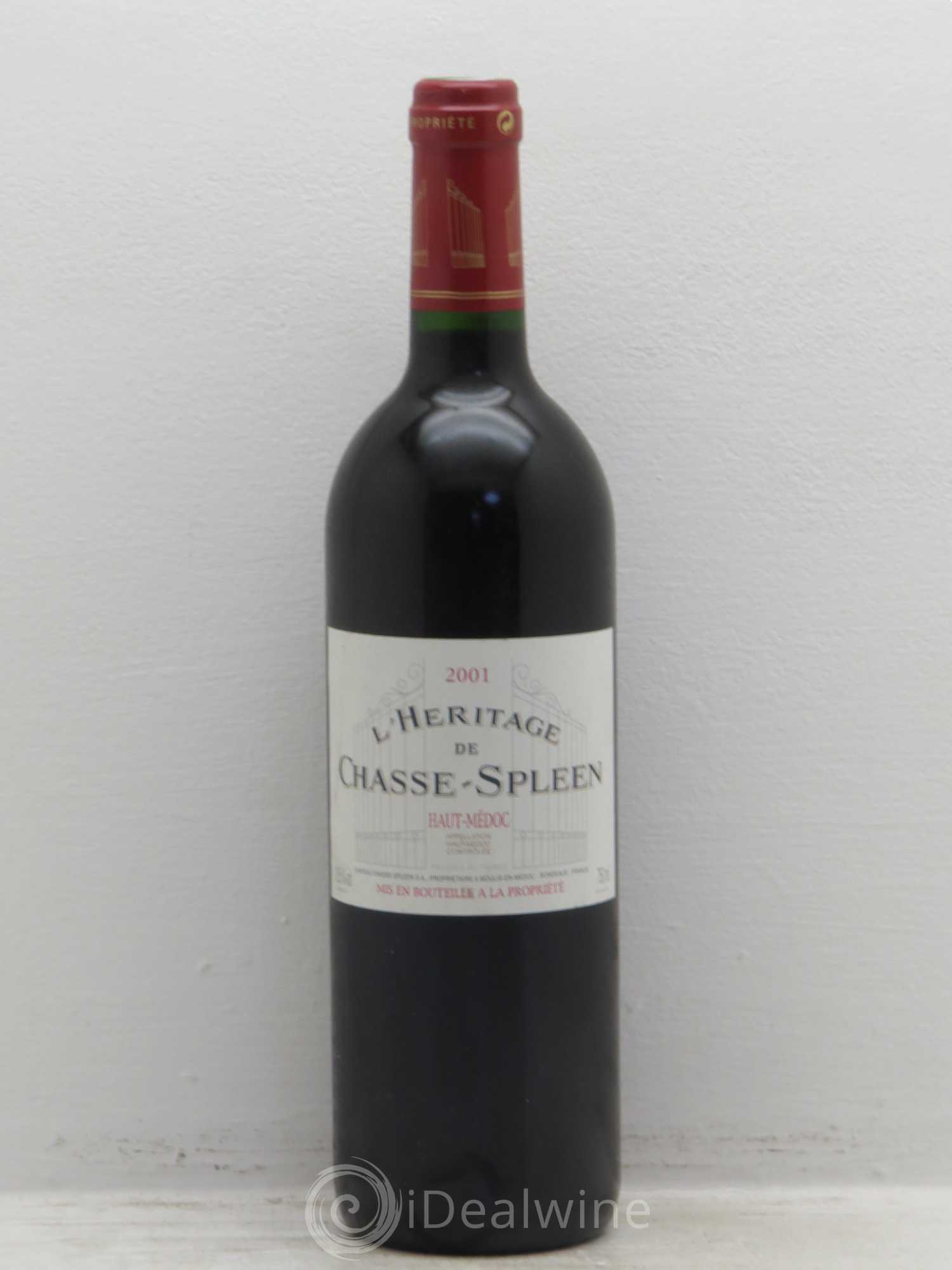 Héritage (Ermitage) de Chasse Spleen 2001 - Lot de 1 bouteille - 0