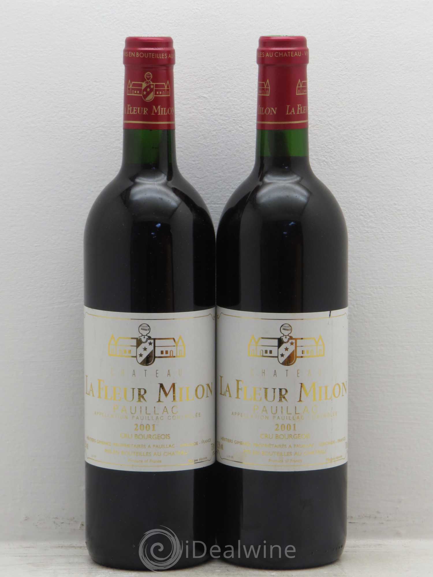 Château la Fleur Milon Cru Bourgeois 2001 - Lot de 2 bouteilles - 0