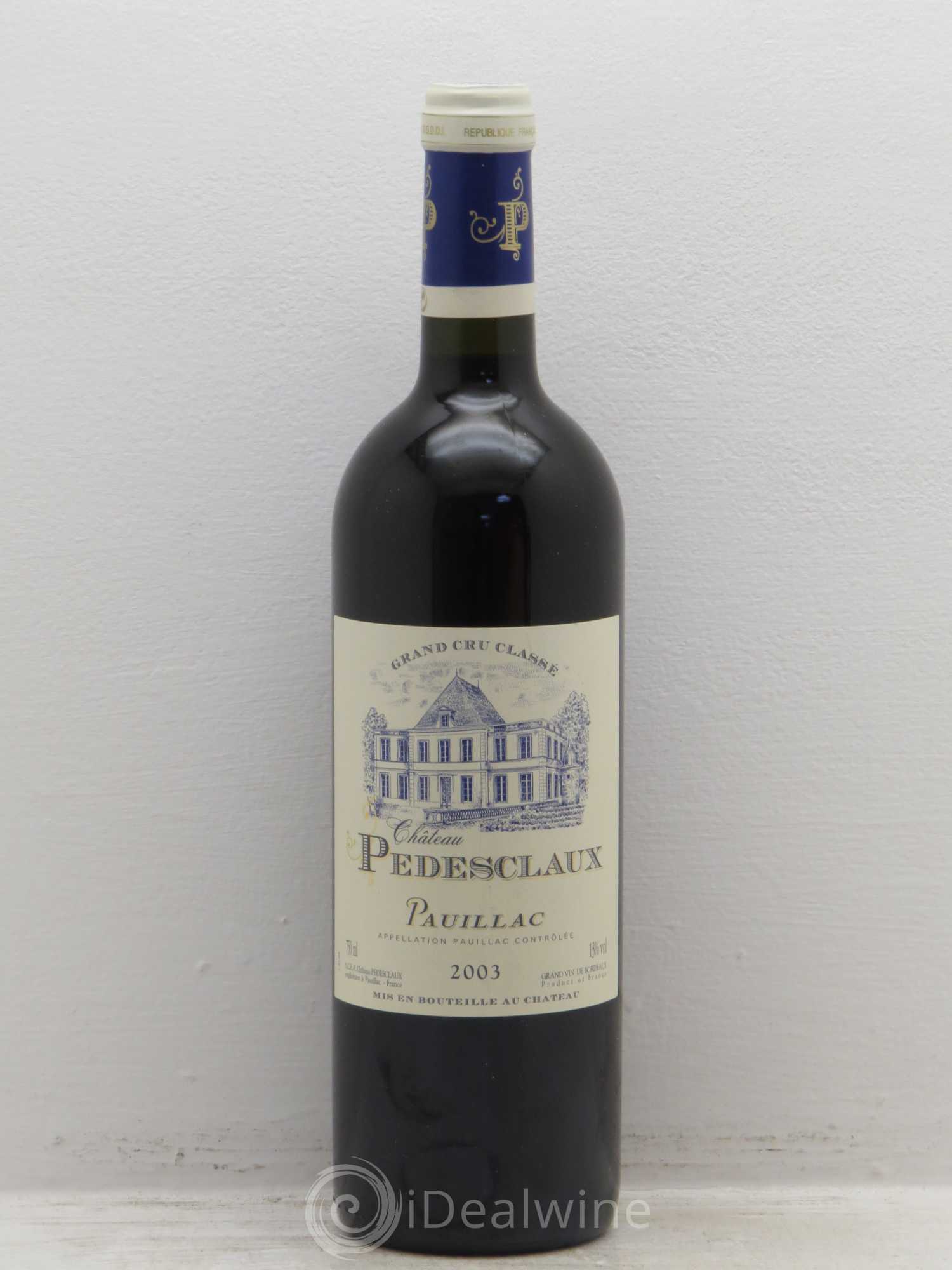 Château Pedesclaux 5ème Grand Cru Classé 2003 - Lot de 6 bouteilles - 0