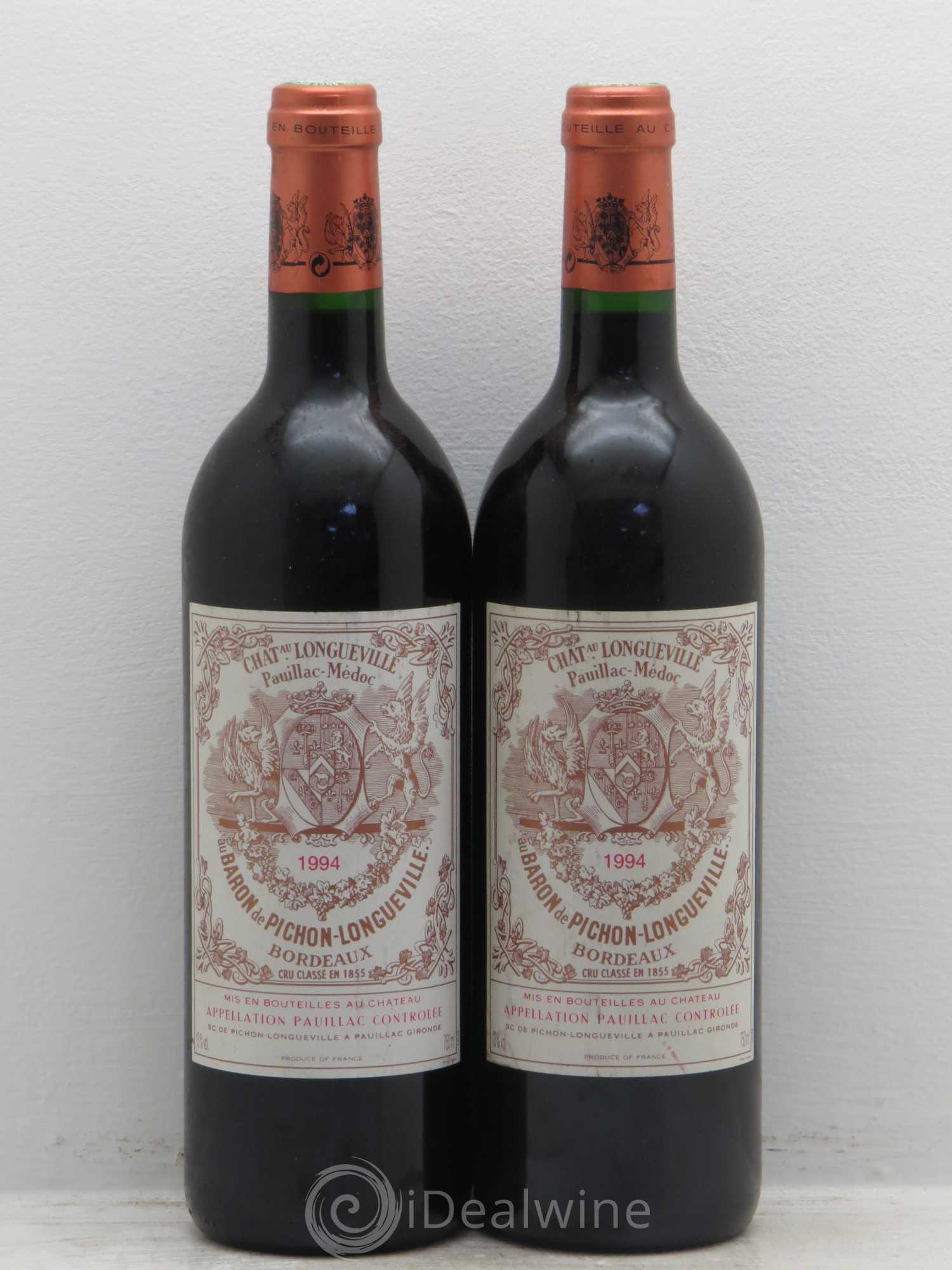 Pichon Longueville Baron 2ème Grand Cru Classé 1994 - Lot de 2 bouteilles - 0