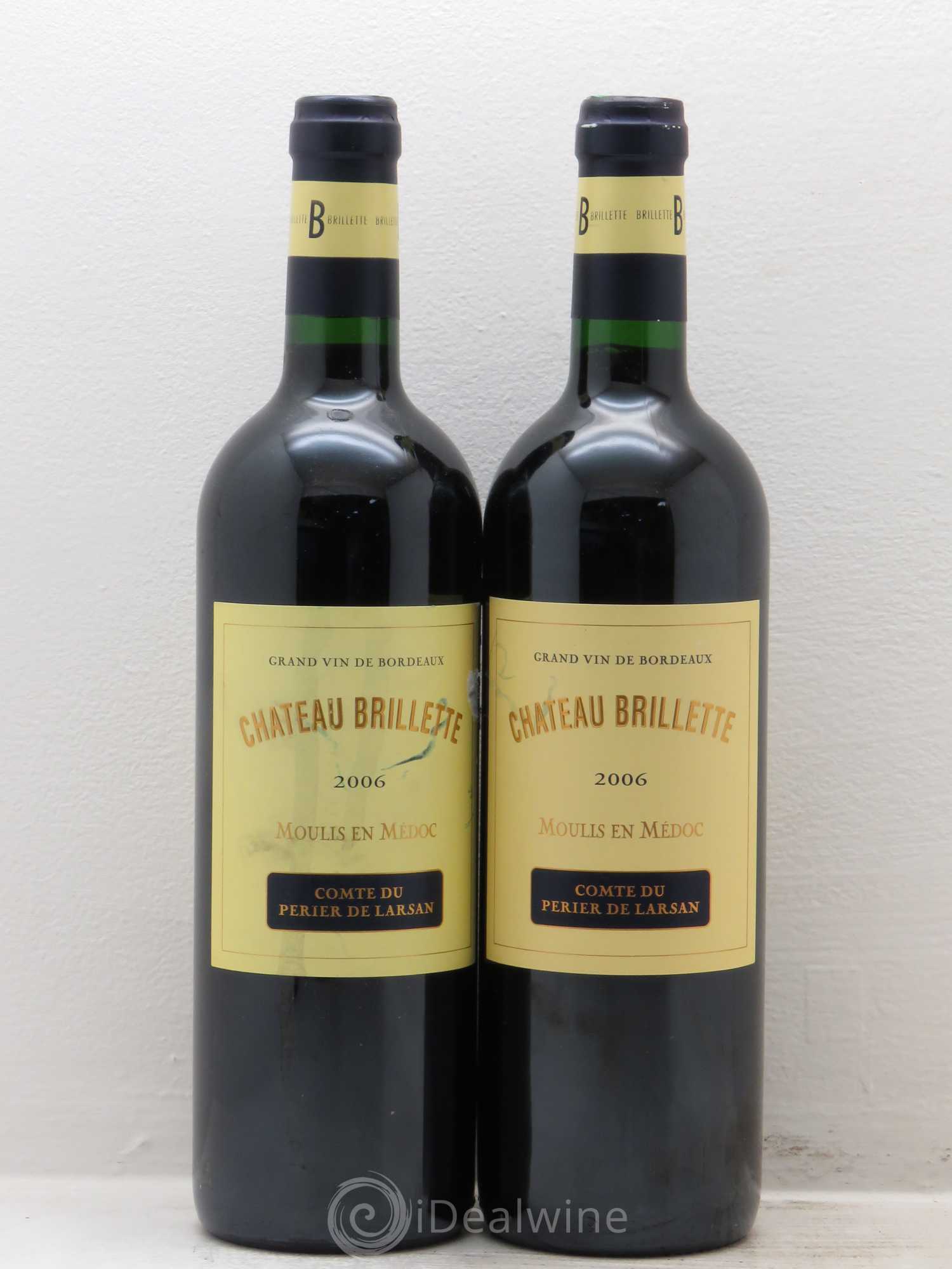 Château Brillette Cru Bourgeois 2006 - Lot de 2 bouteilles - 0