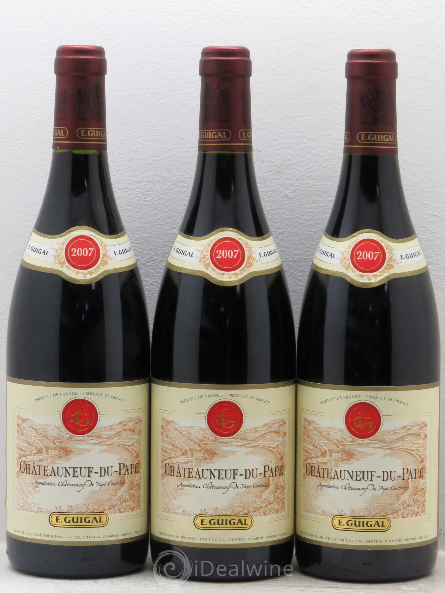Châteauneuf-du-Pape Guigal 2007 - Lot de 3 bouteilles - 0