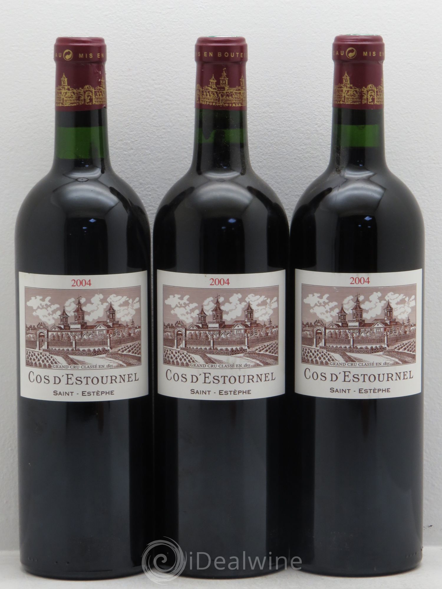 Cos d'Estournel 2ème Grand Cru Classé 2004 - Lot de 3 bouteilles - 0
