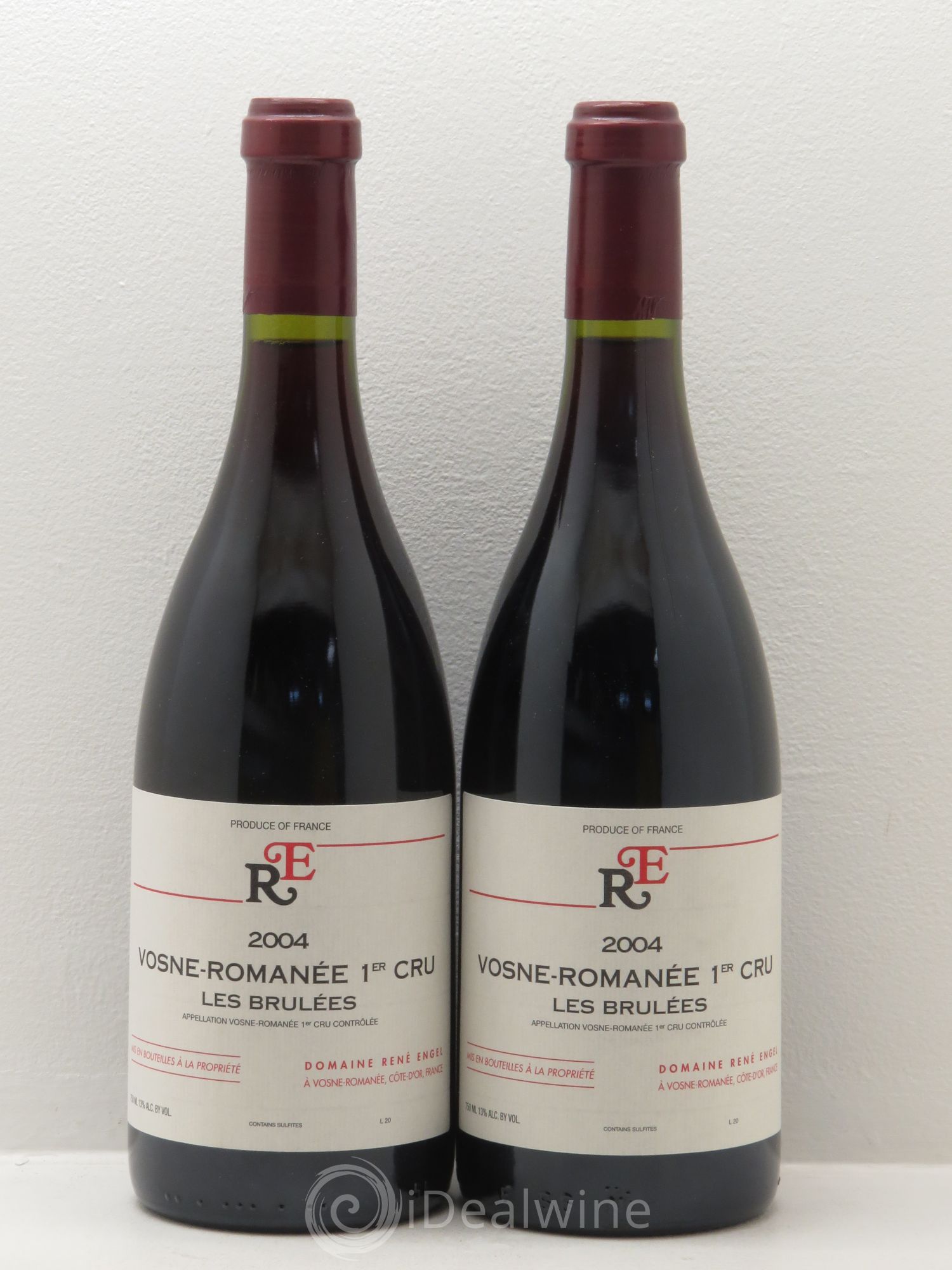 Vosne-Romanée 1er Cru Aux Brûlées Domaine René Engel - Domaine Eugénie 2004 - Lot de 2 bouteilles - 0