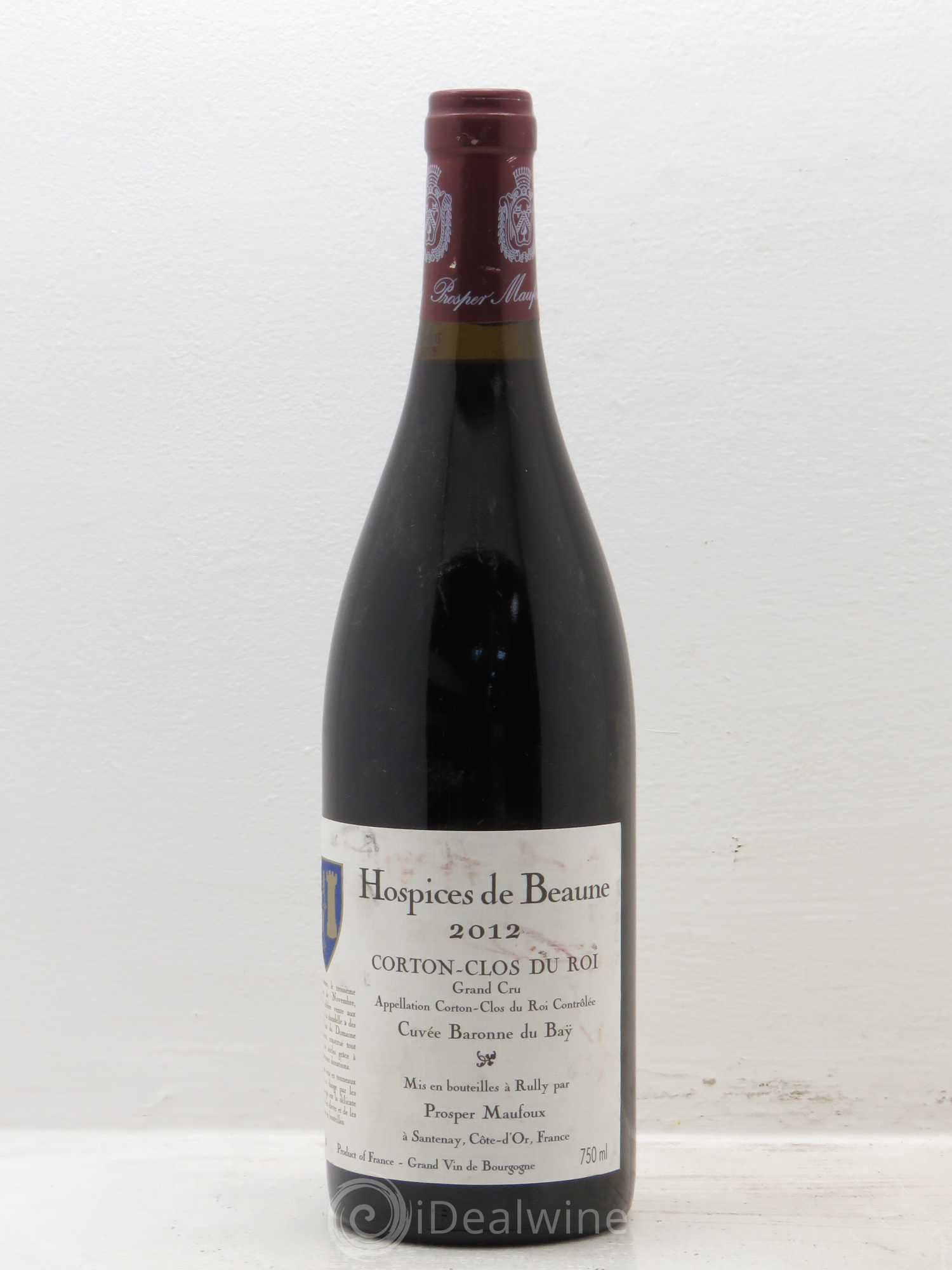 Corton Grand Cru Cuvée Baronne du Baÿ - Nég. Prosper Maufoux 2012 - Posten von 6 Flaschen - 0