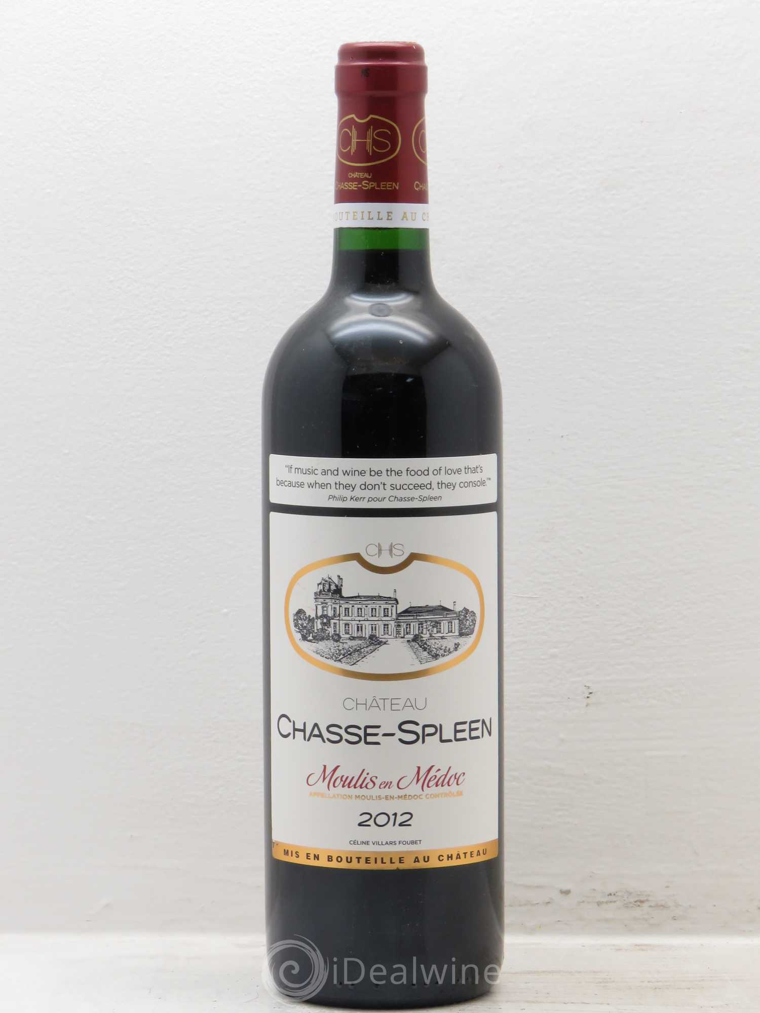 Château Chasse Spleen 2012 - Lot de 6 bouteilles - 0