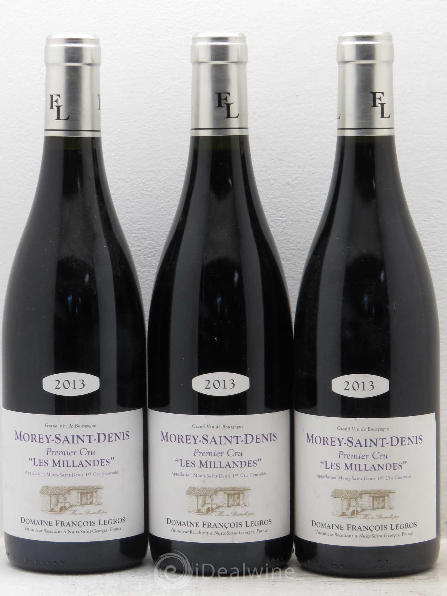 Morey-Saint-Denis 1er Cru F.Legros 2013 - Lot de 3 bouteilles - 0