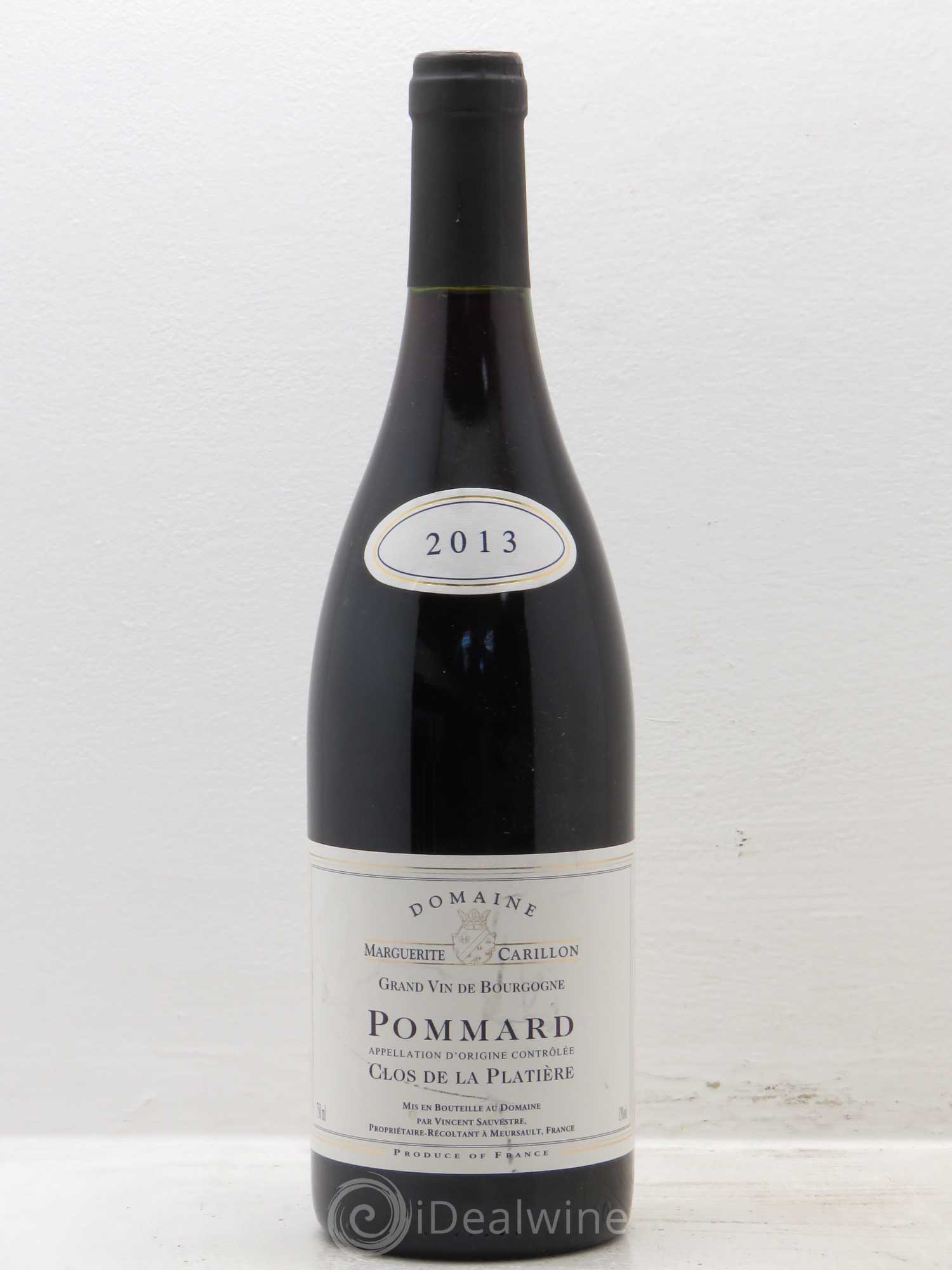 Pommard clos de la platière marguerite Carillon 2013 - Posten von 6 Flaschen - 0