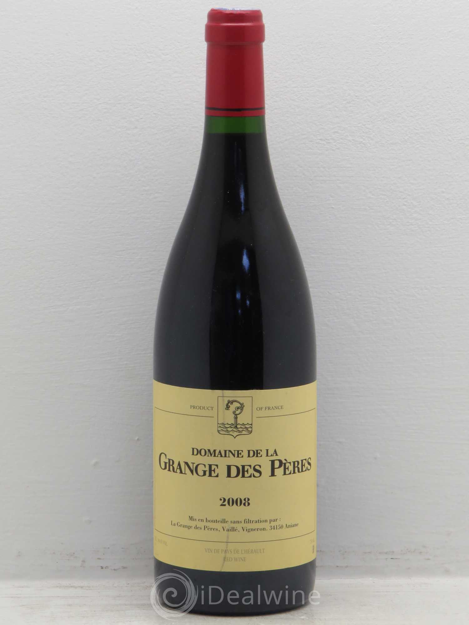 Pays d'Hérault Grange des Pères Laurent Vaillé 2008 - Lot de 1 bouteille - 0