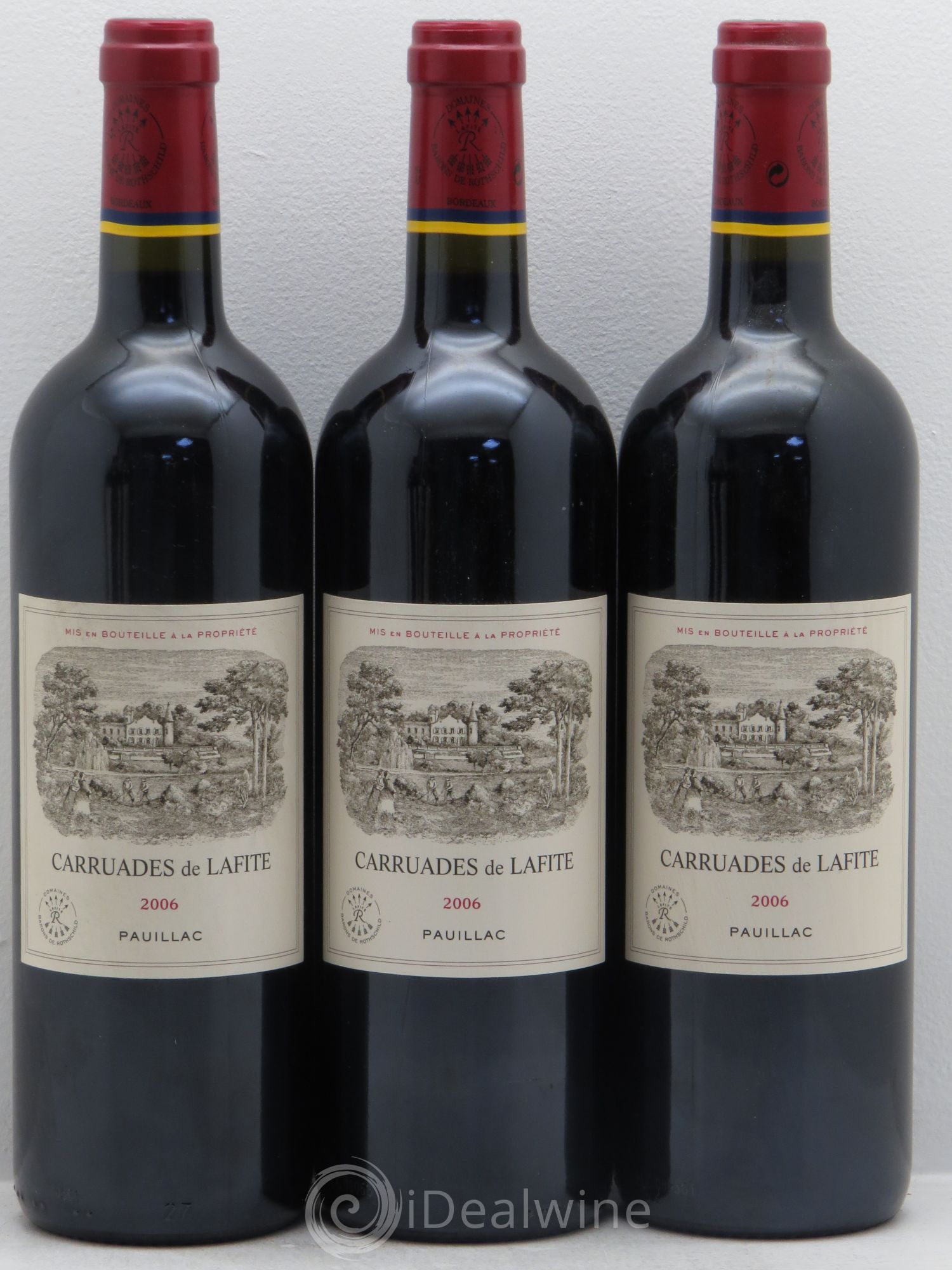 Carruades de Lafite Rothschild Second Vin 2006 - Lot de 3 bouteilles - 0
