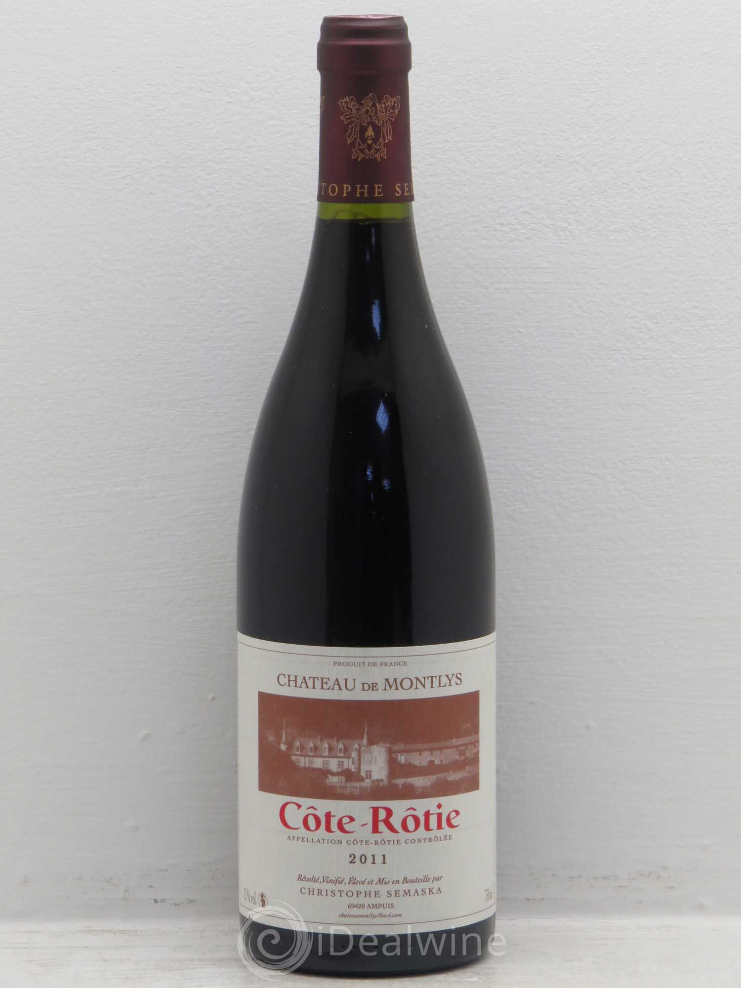 Côte-Rôtie Chateau de Montlys 2011 - Posten von 6 Flaschen - 0
