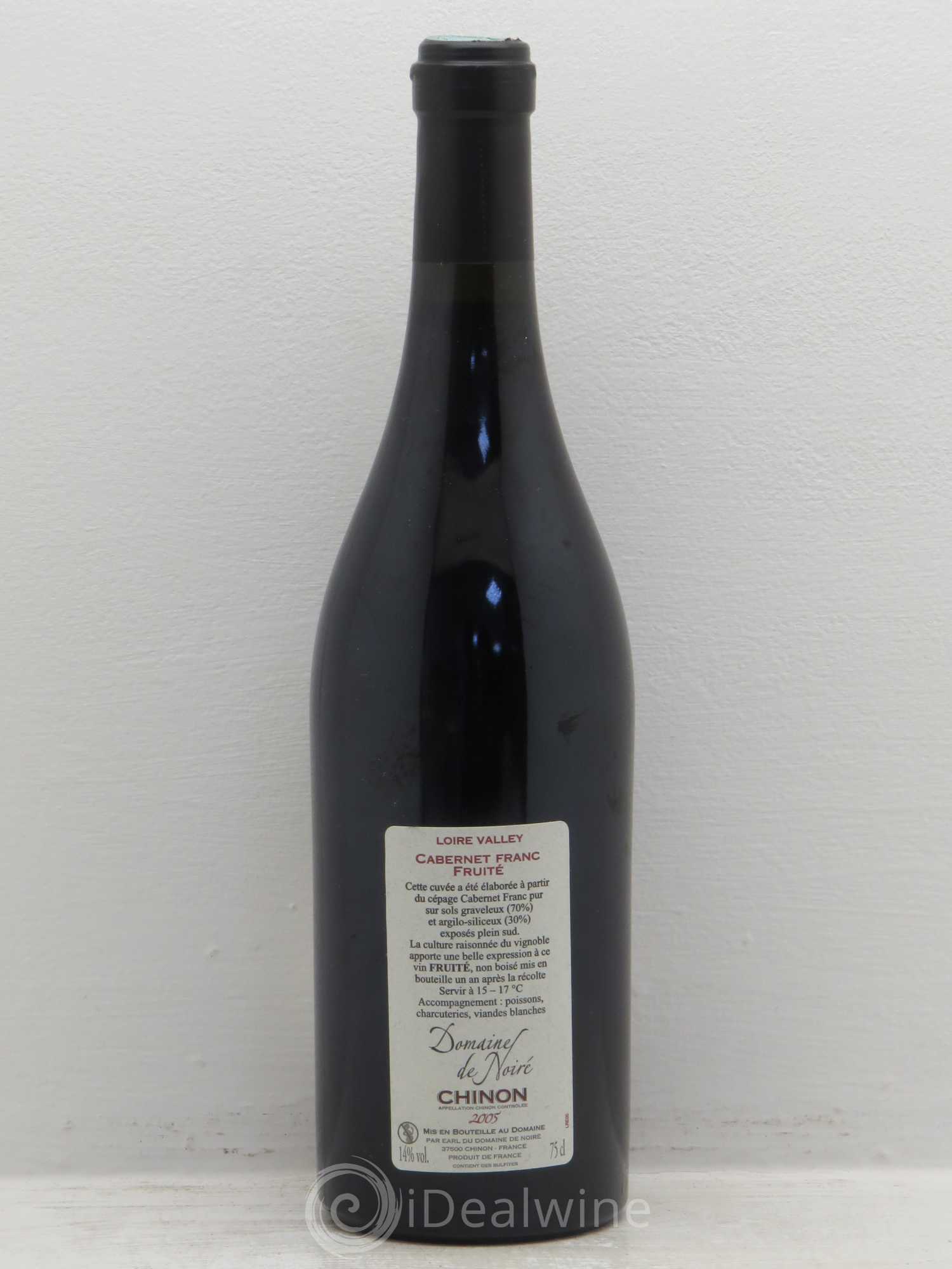 Chinon Elégence domaine de Noiré 2005 - Posten von 6 Flaschen - 1