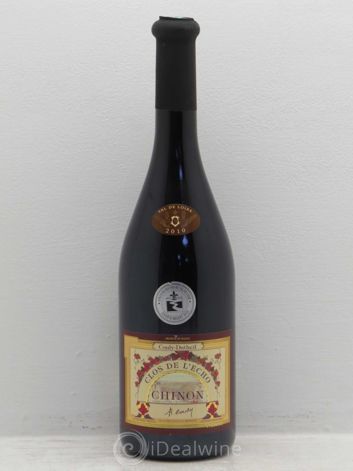 Chinon Clos de l'Echo Couly-Dutheil 2010 - Lot de 6 bouteilles - 0