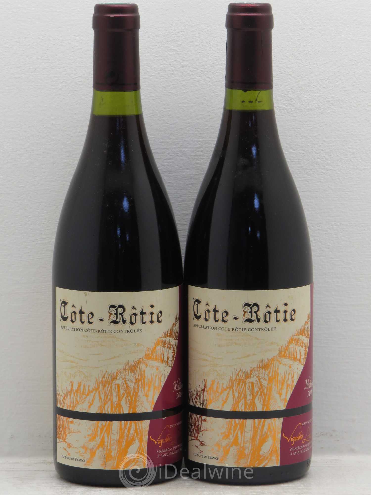 Côte-Rôtie domaine levet 2004 - Posten von 2 Flaschen - 0
