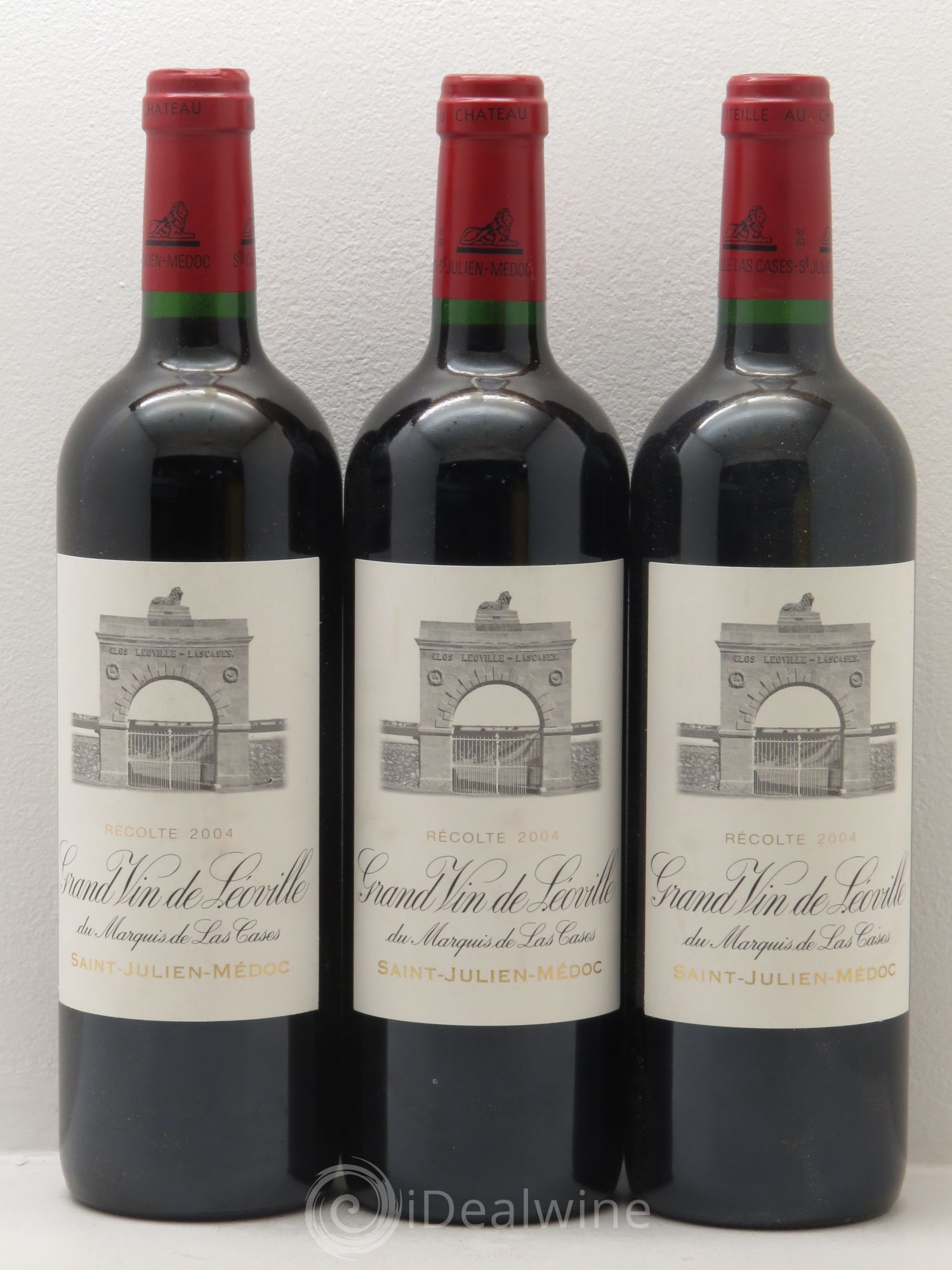 Château Léoville Las Cases 2ème Grand Cru Classé 2004 - Lot de 3 bouteilles - 0