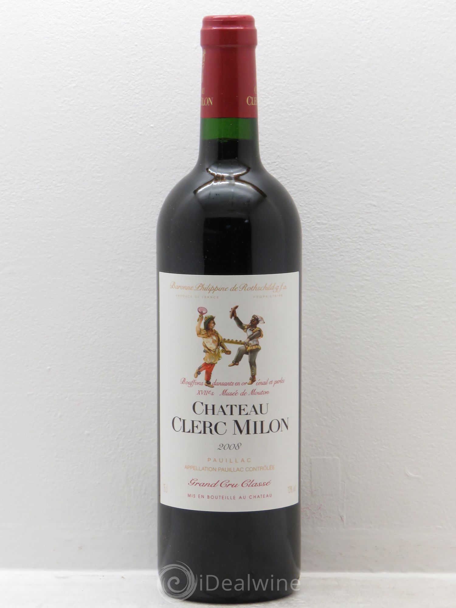 Château Clerc Milon 5ème Grand Cru Classé 2008 - Lot de 6 bouteilles - 0