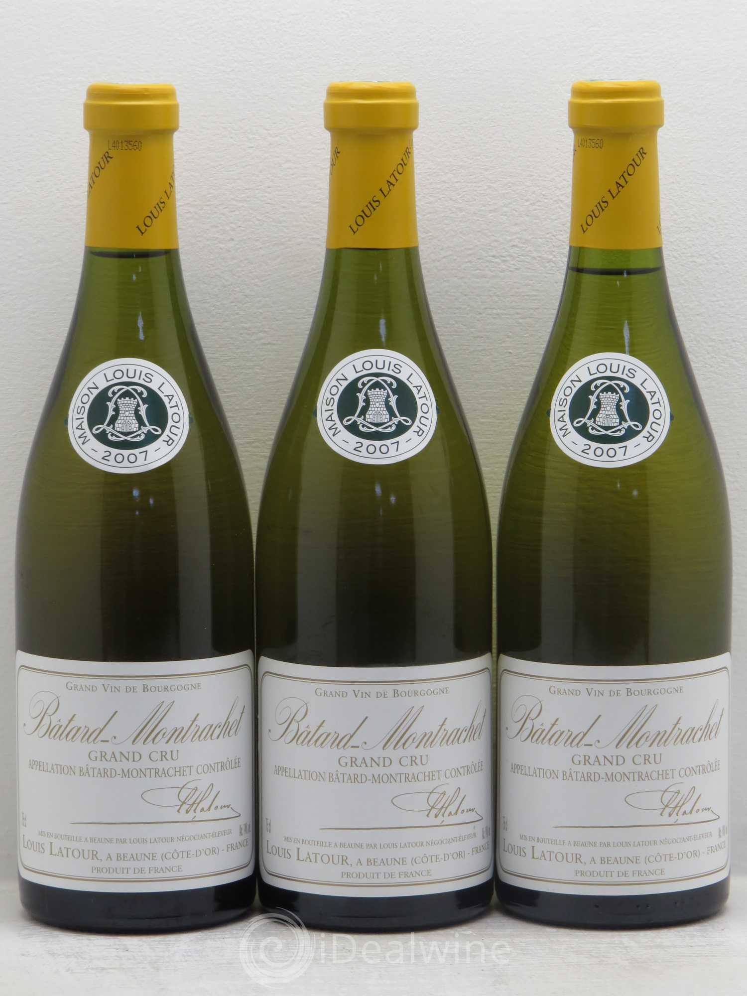 Bâtard-Montrachet Grand Cru Louis Latour 2007 - Lot de 3 bouteilles - 0