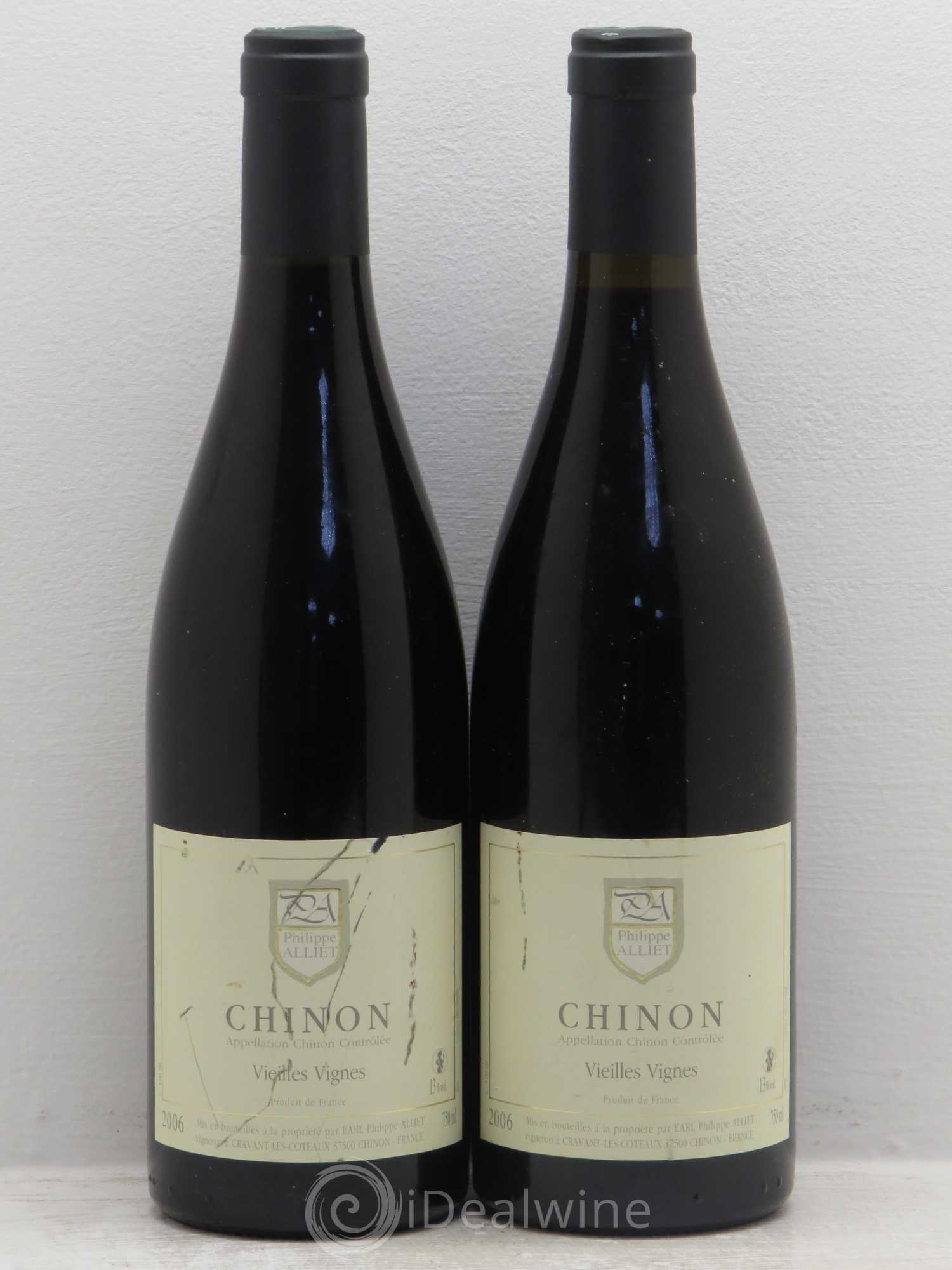 Chinon Vieilles Vignes Philippe Alliet 2006 - Lot de 2 bouteilles - 0
