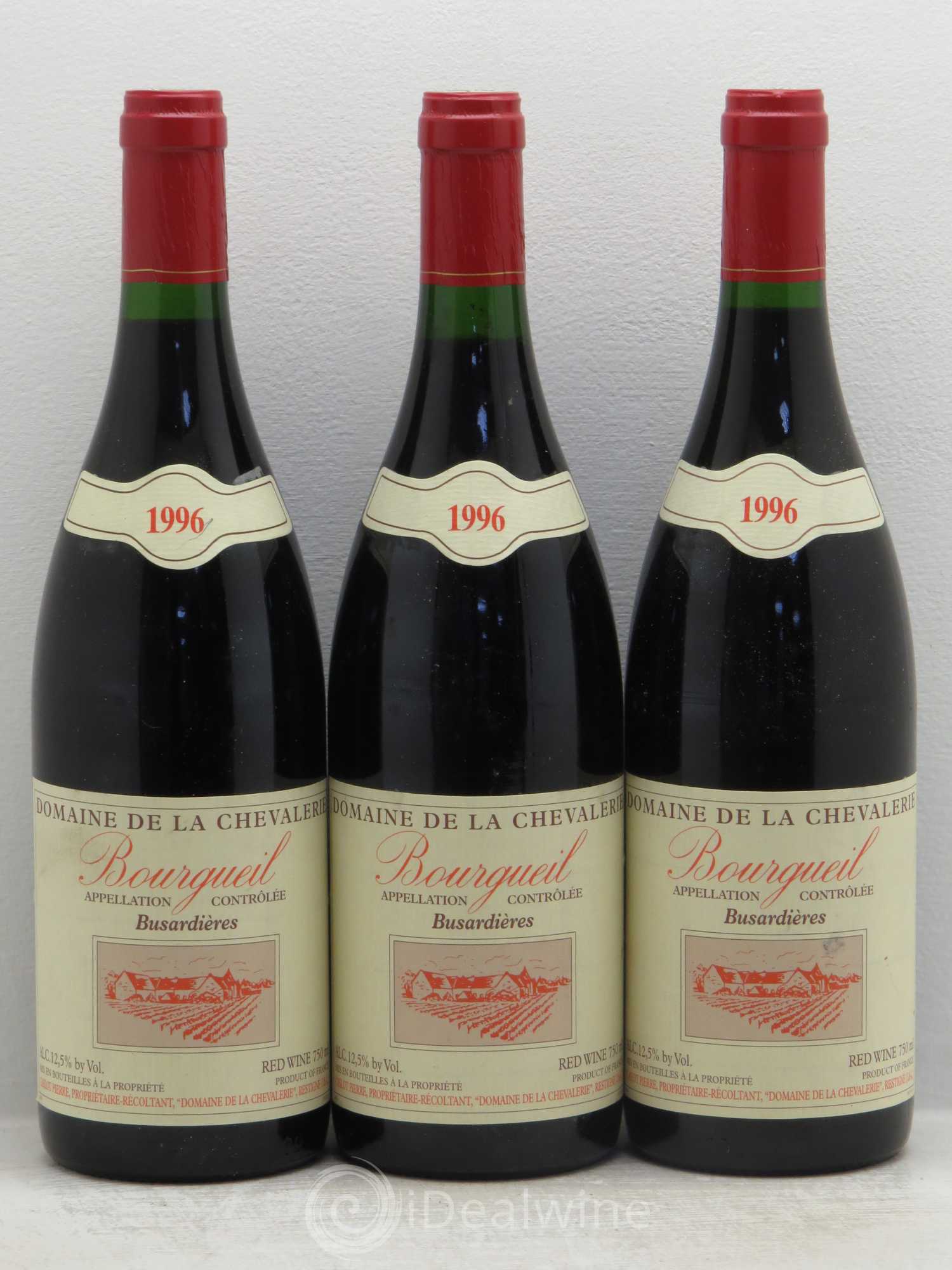 Bourgueil Busardières Domaine de la Chevalerie 1996 - Lot de 3 bouteilles - 0
