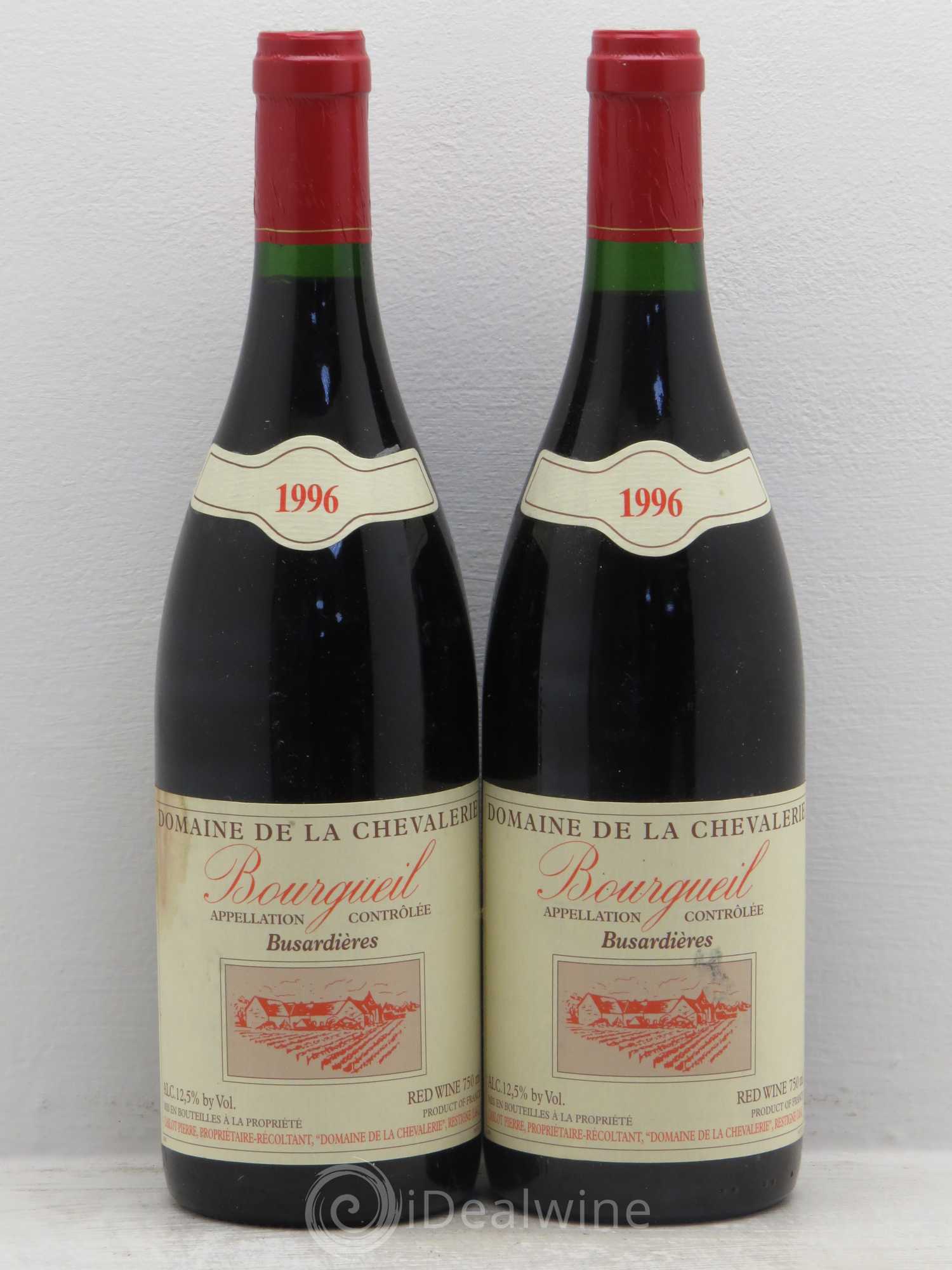 Bourgueil Busardières Domaine de la Chevalerie 1996 - Lot de 2 bouteilles - 0