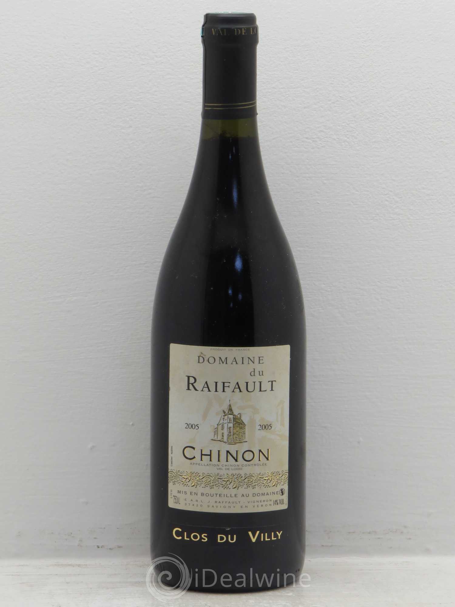 Chinon clos du villy domaine raifault 2005 - Posten von 1 Flasche - 0