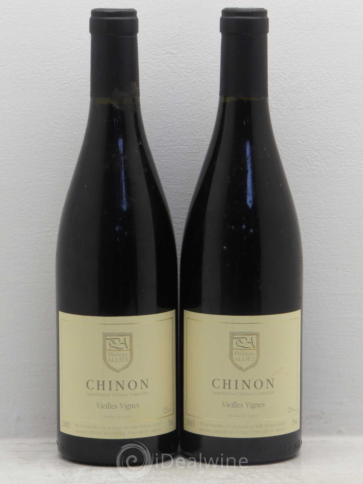 Chinon Vieilles Vignes Philippe Alliet 2003 - Lot de 2 bouteilles - 0
