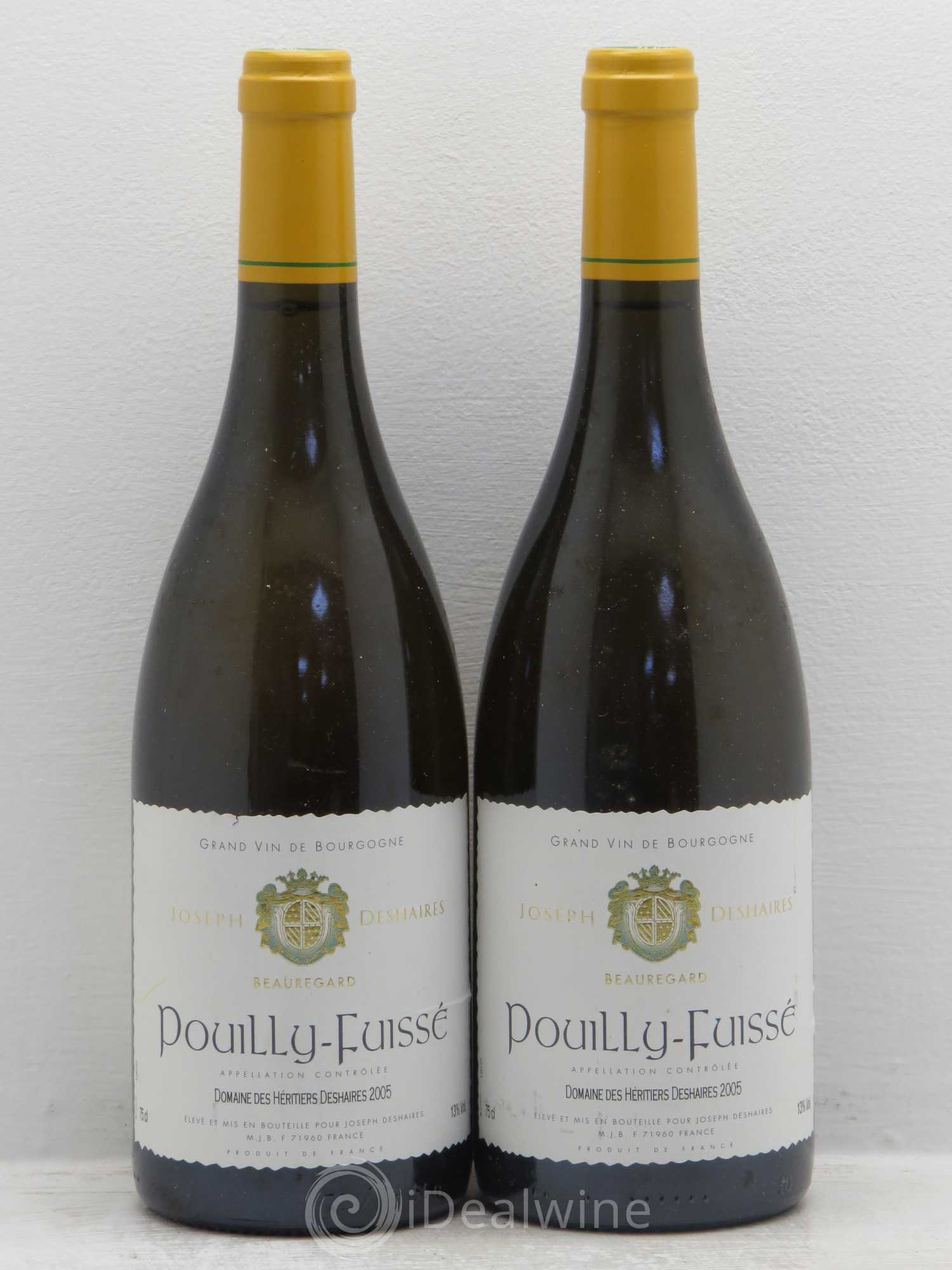 Pouilly-Fuissé Beauregard Joseph Deshaires 2005 - Posten von 2 Flaschen - 0